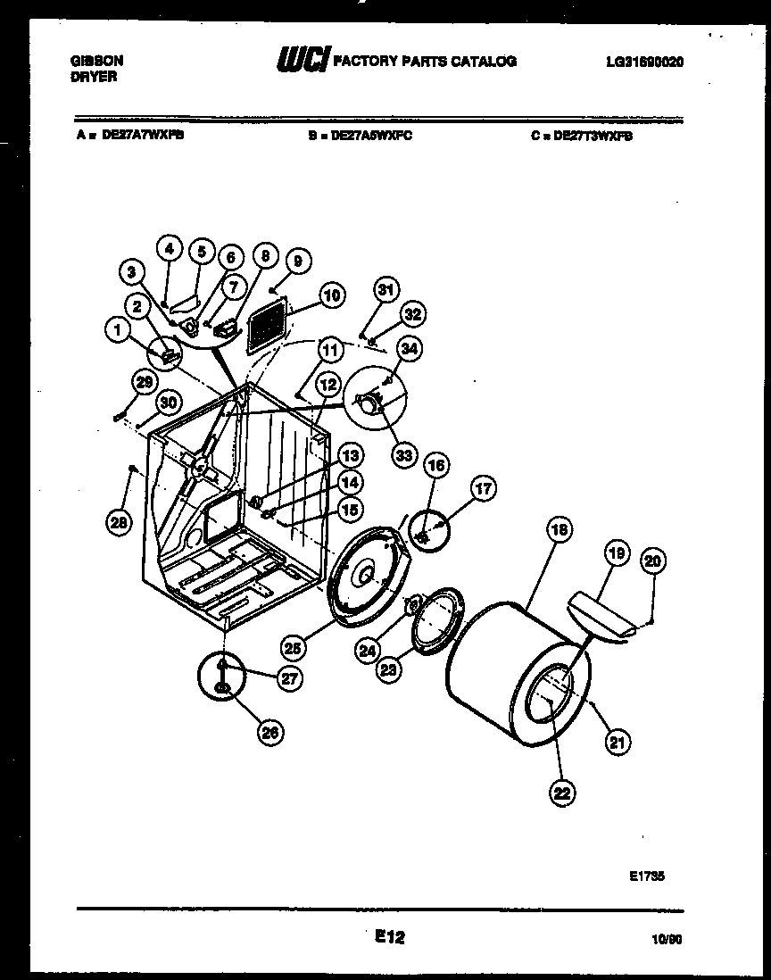 02 - CABINET AND COMPONENT PARTS