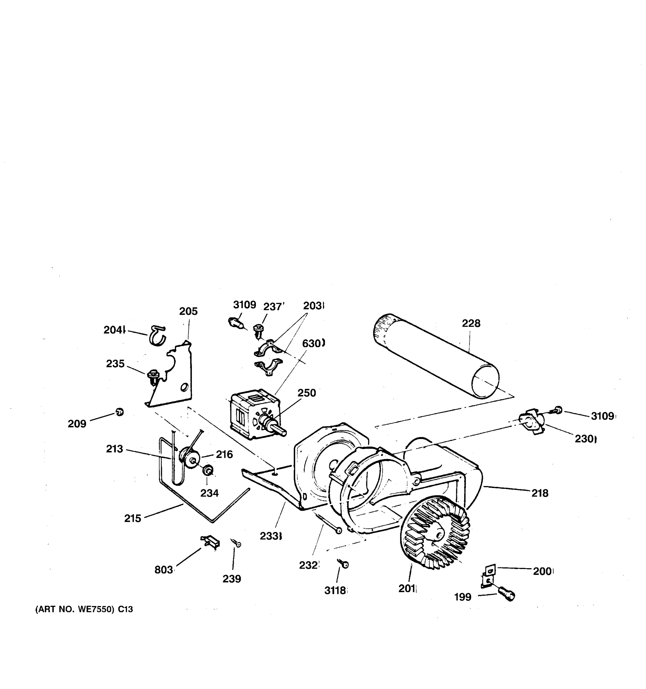 BLOWER & DRIVE ASSEMBLY