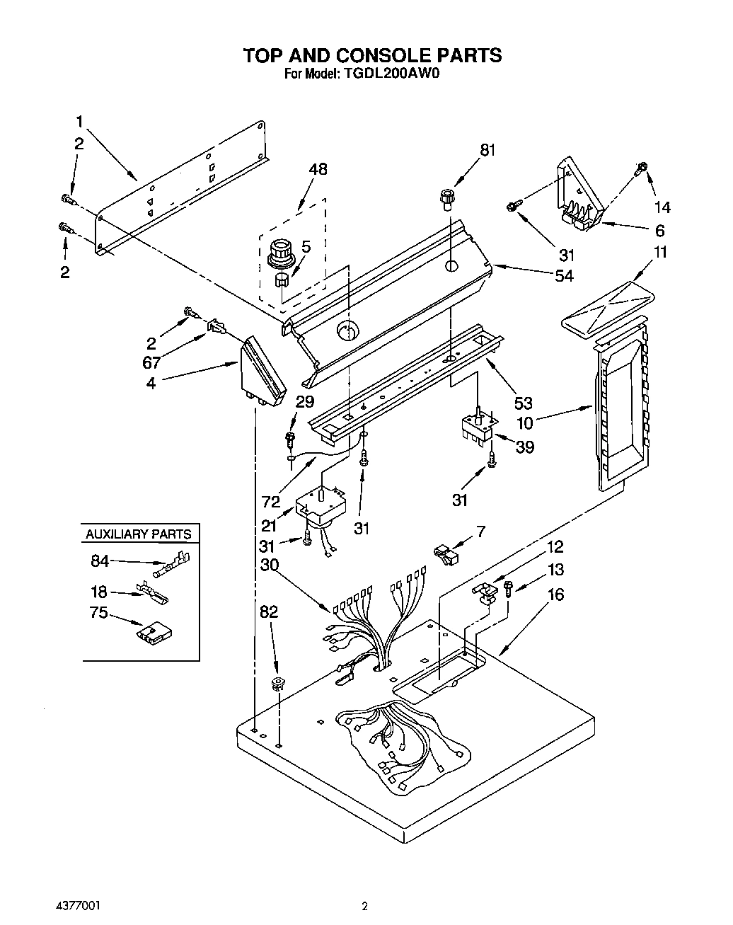 02 - TOP AND CABINET, LIT/OPTIONAL