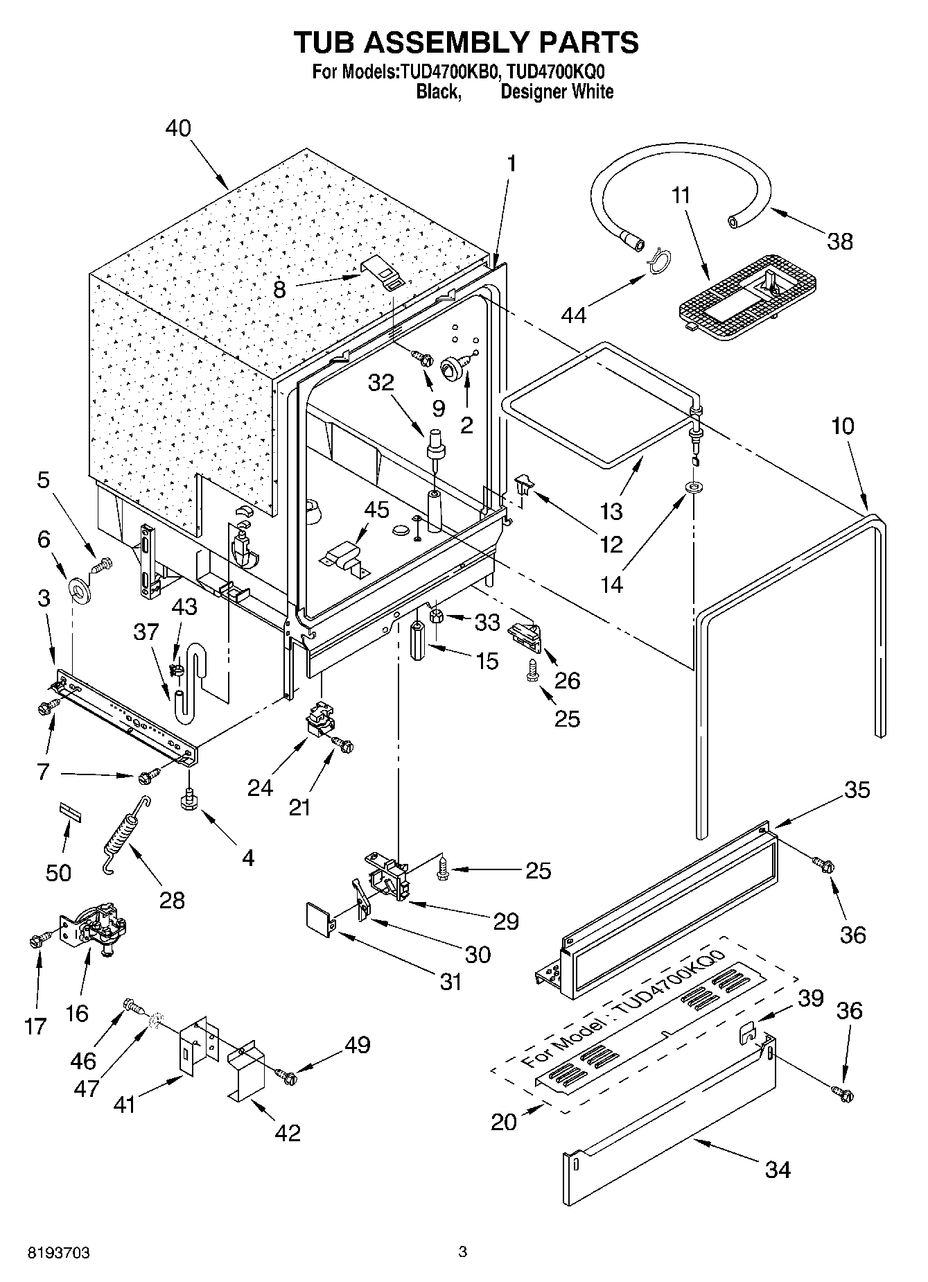 03 - TUB ASSEMBLY