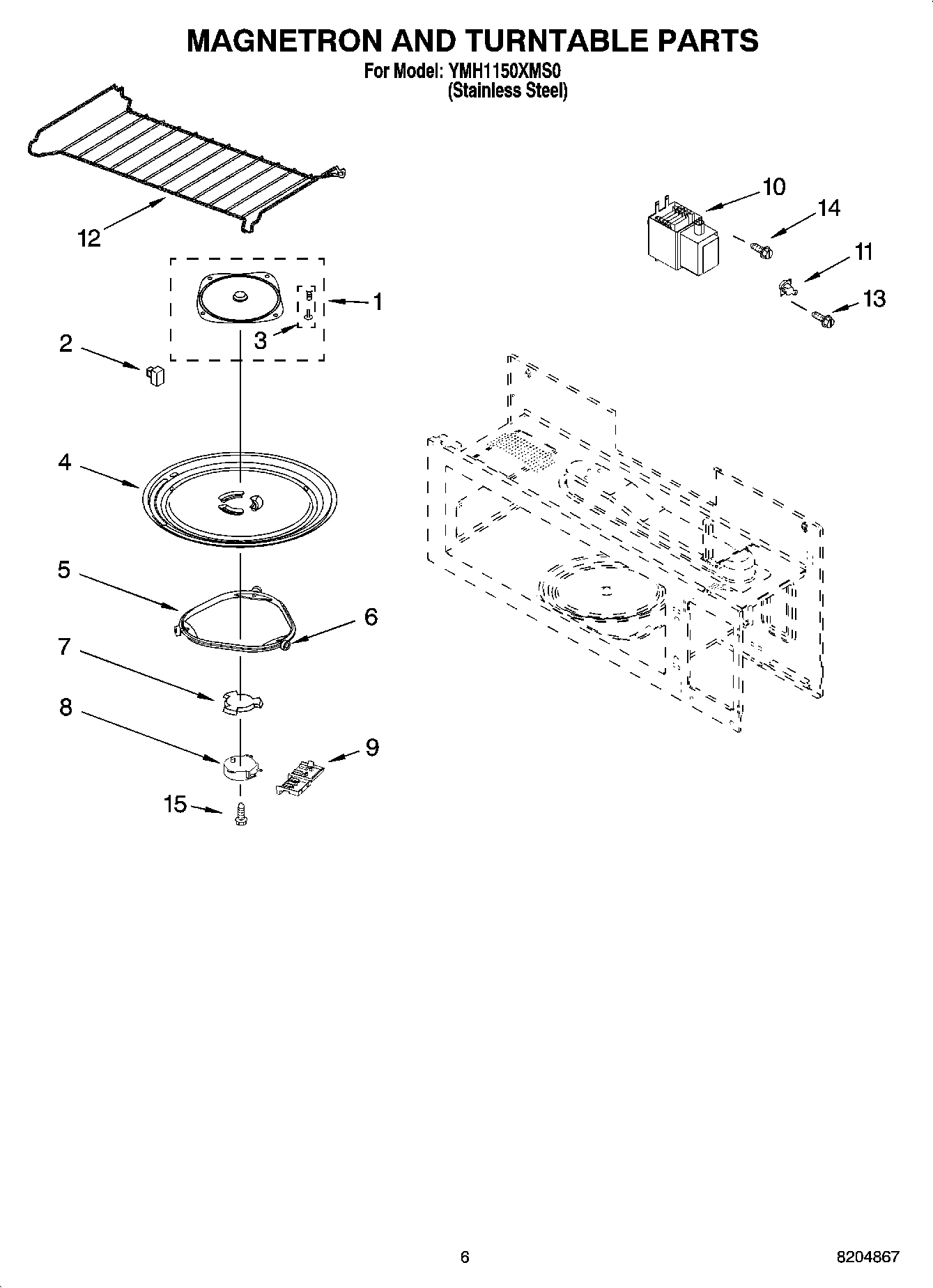 05 - MAGNETRON AND TURNTABLE PARTS