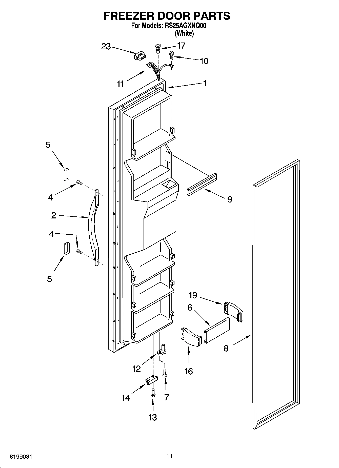 07 - FREEZER DOOR PARTS
