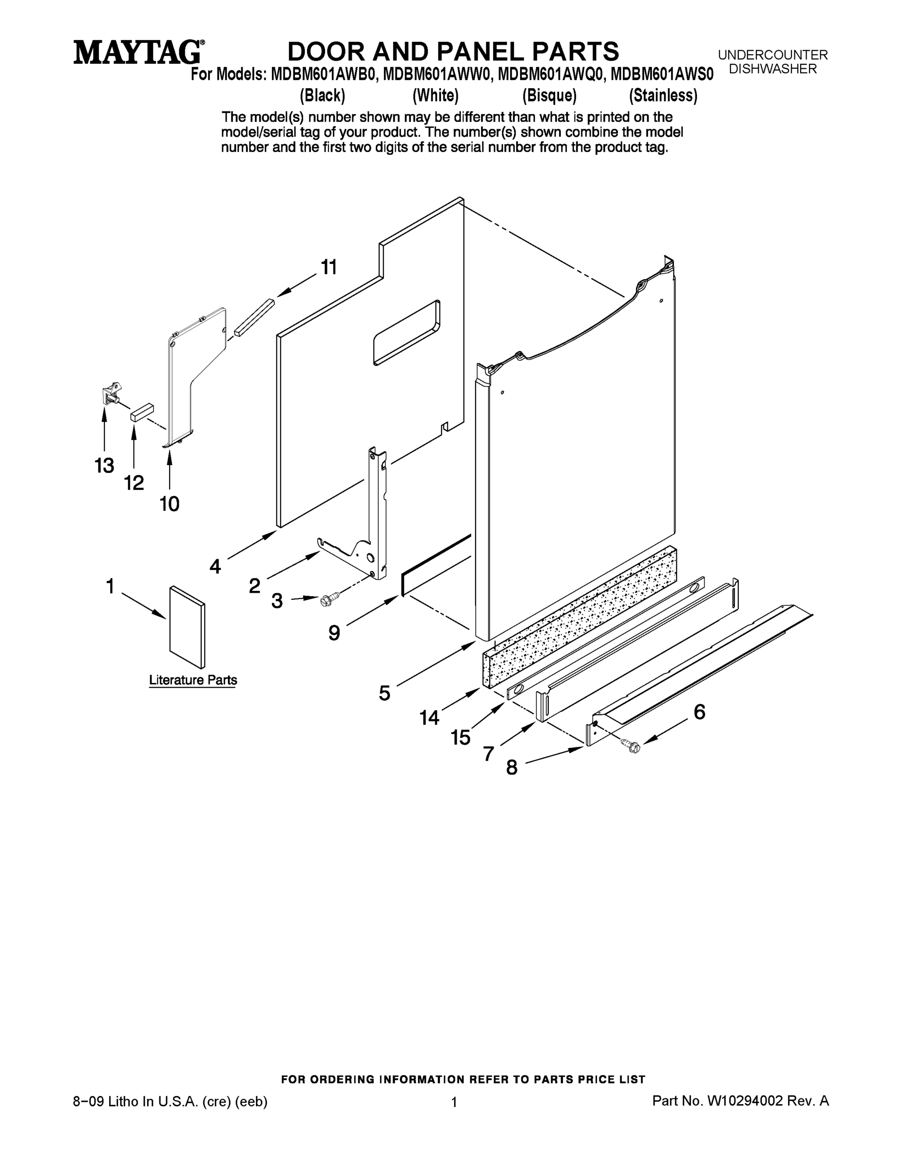 01 - DOOR AND PANEL PARTS