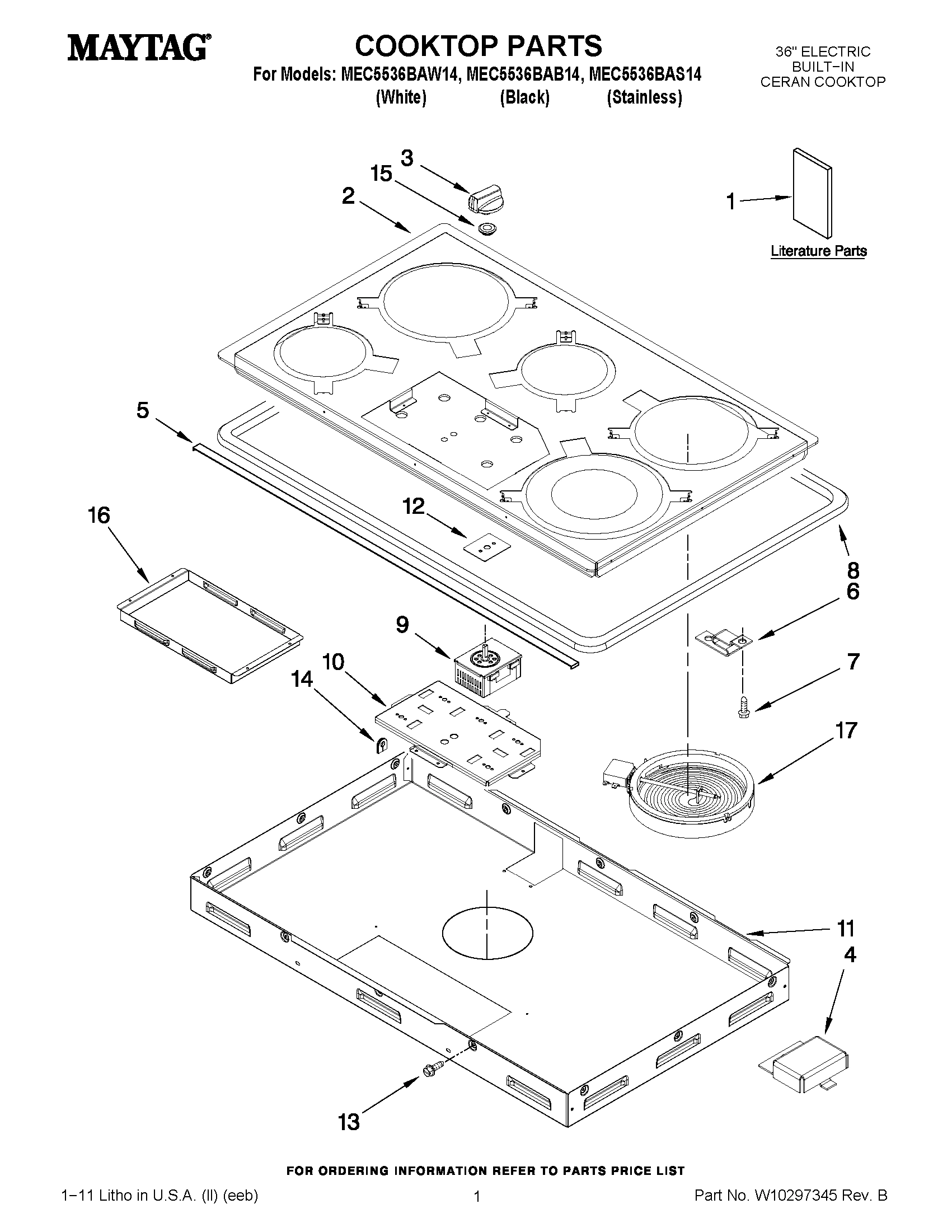 01 - COOKTOP PARTS