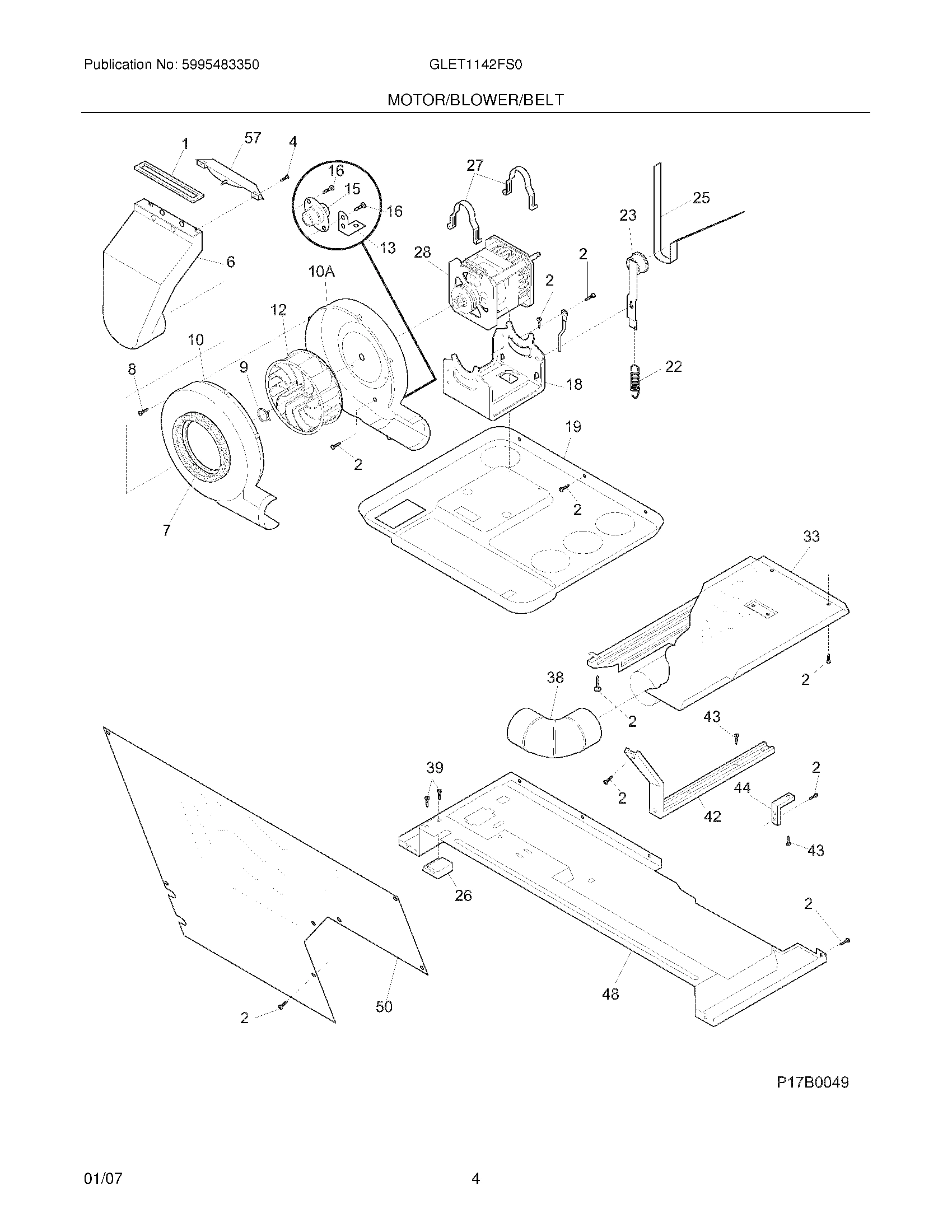 05 - MOTOR/BLOWER/BELT