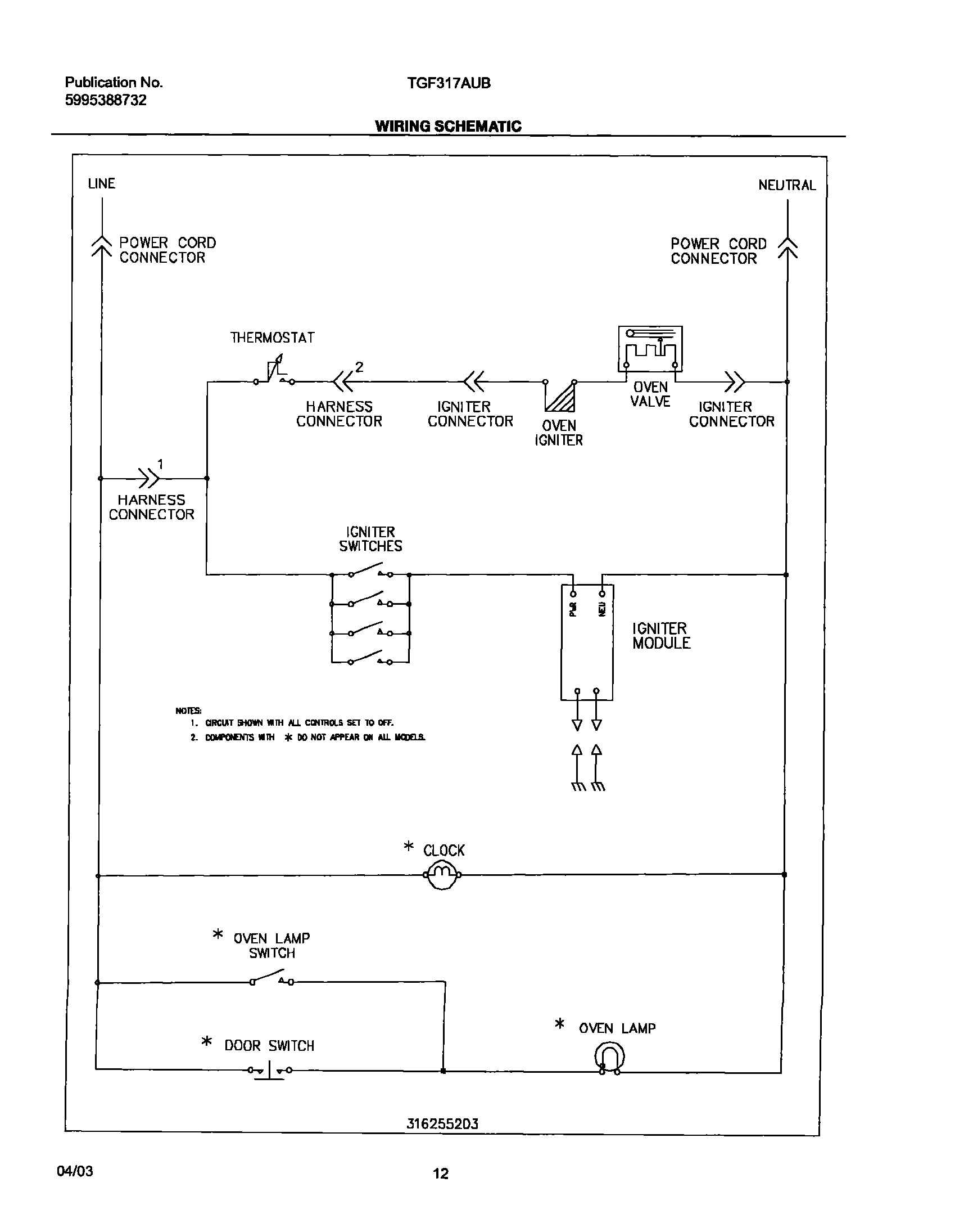 12 - WIRING SCHEMATIC