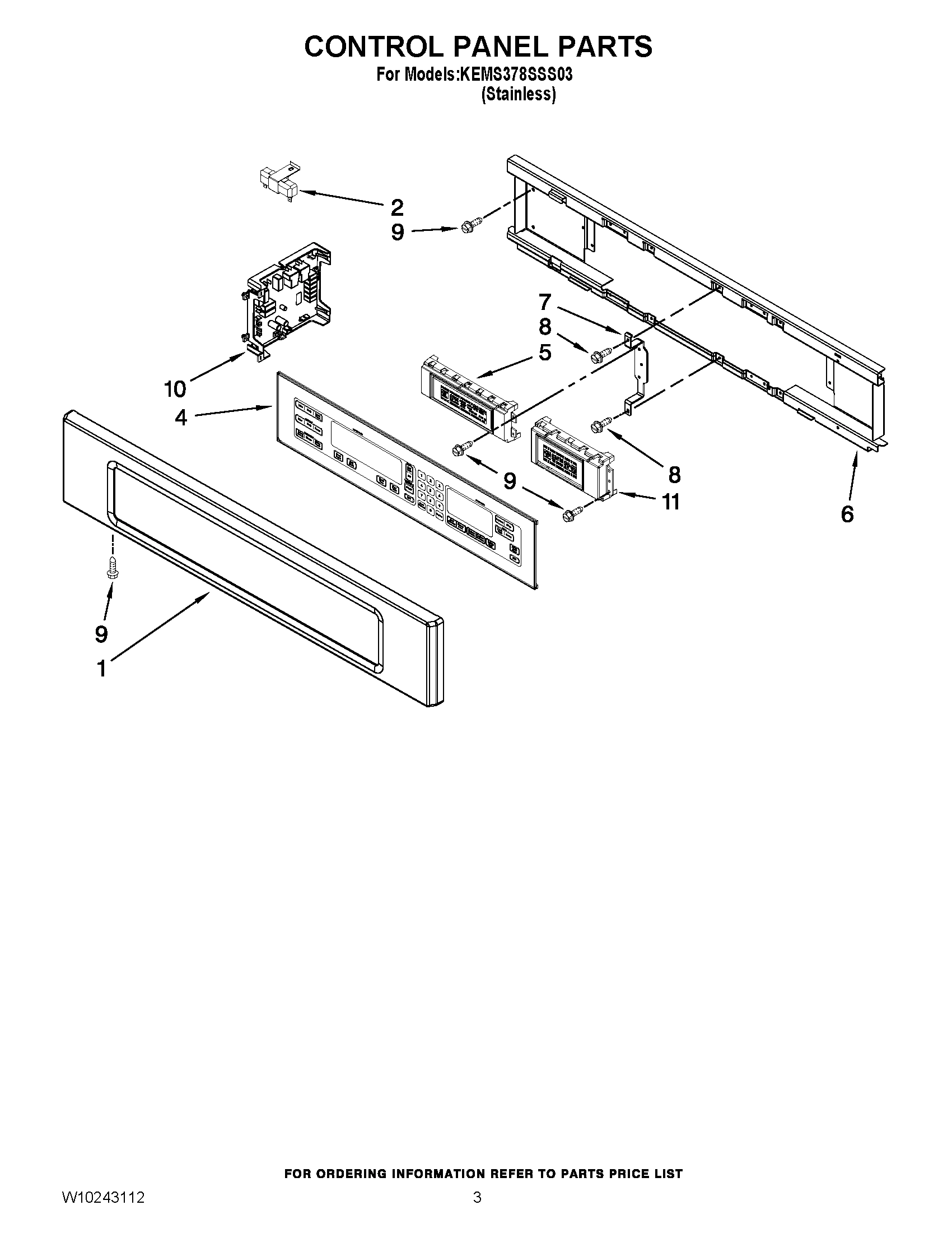 02 - CONTROL PANEL PARTS