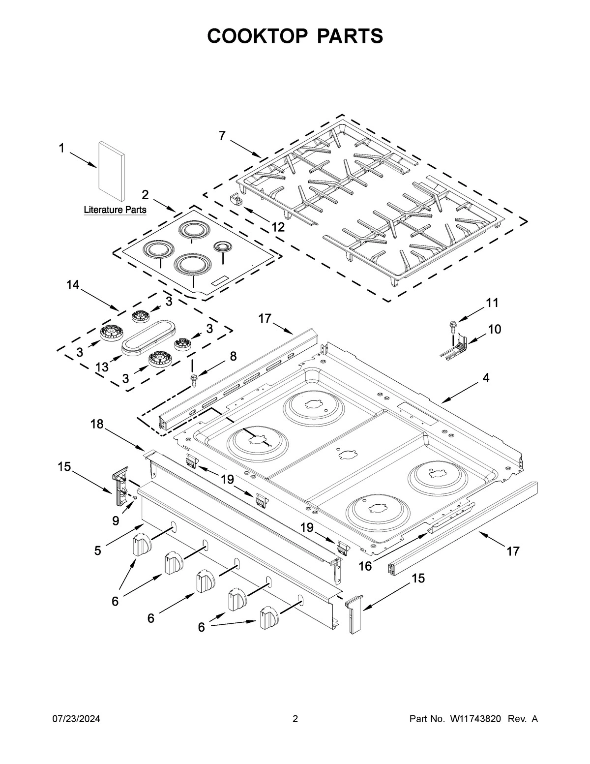 02 - COOKTOP PARTS