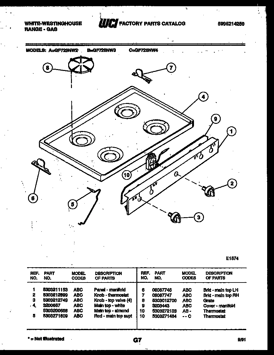 03 - COOKTOP PARTS