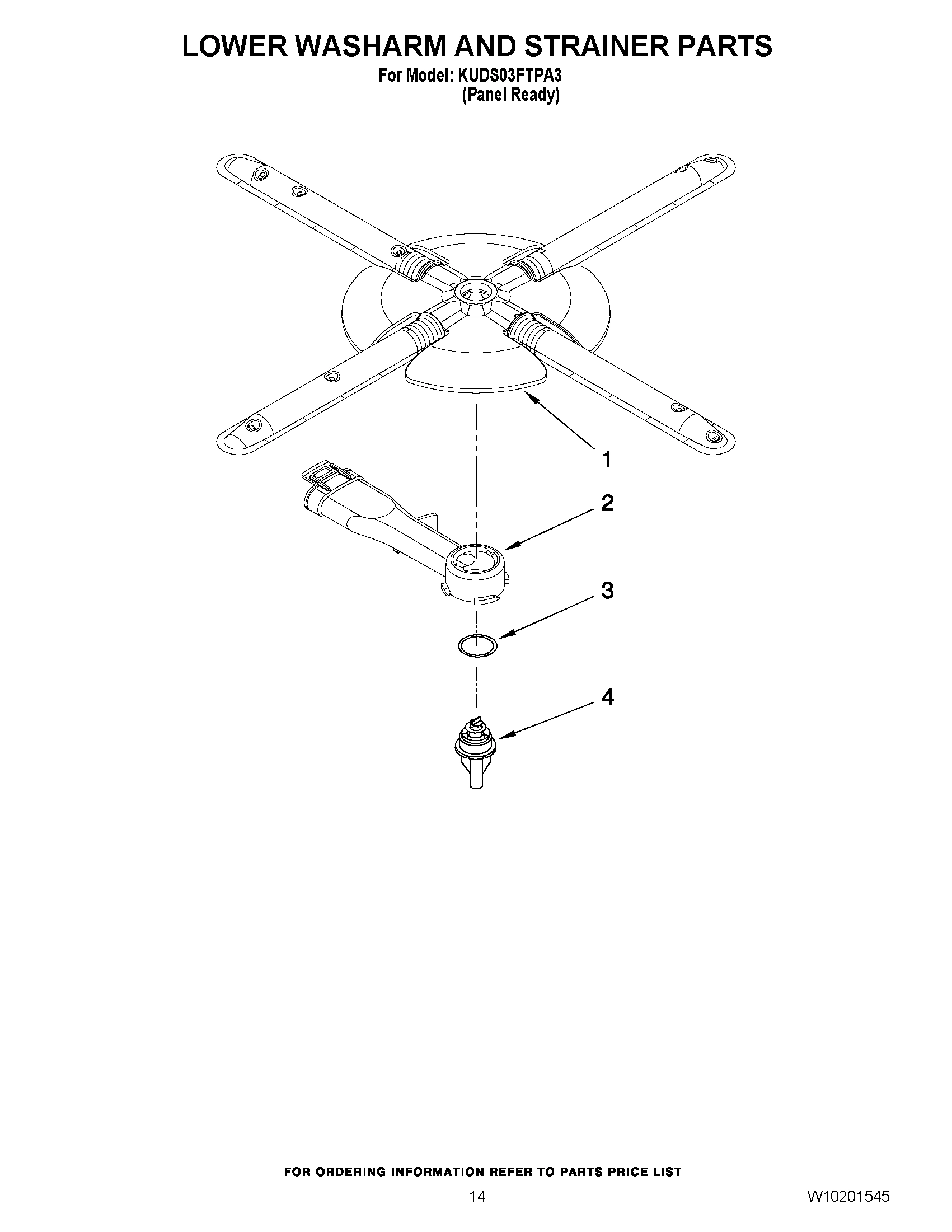 11 - LOWER WASHARM AND STRAINER PARTS