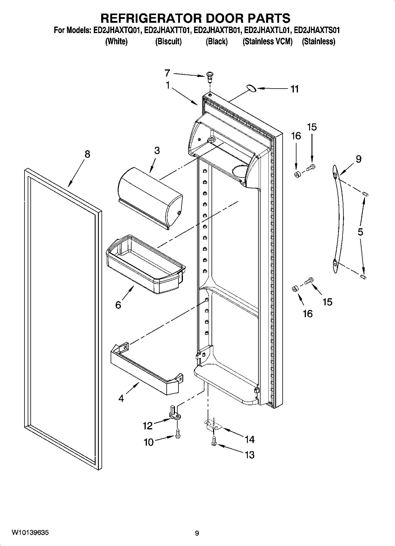 06 - REFRIGERATOR DOOR PARTS