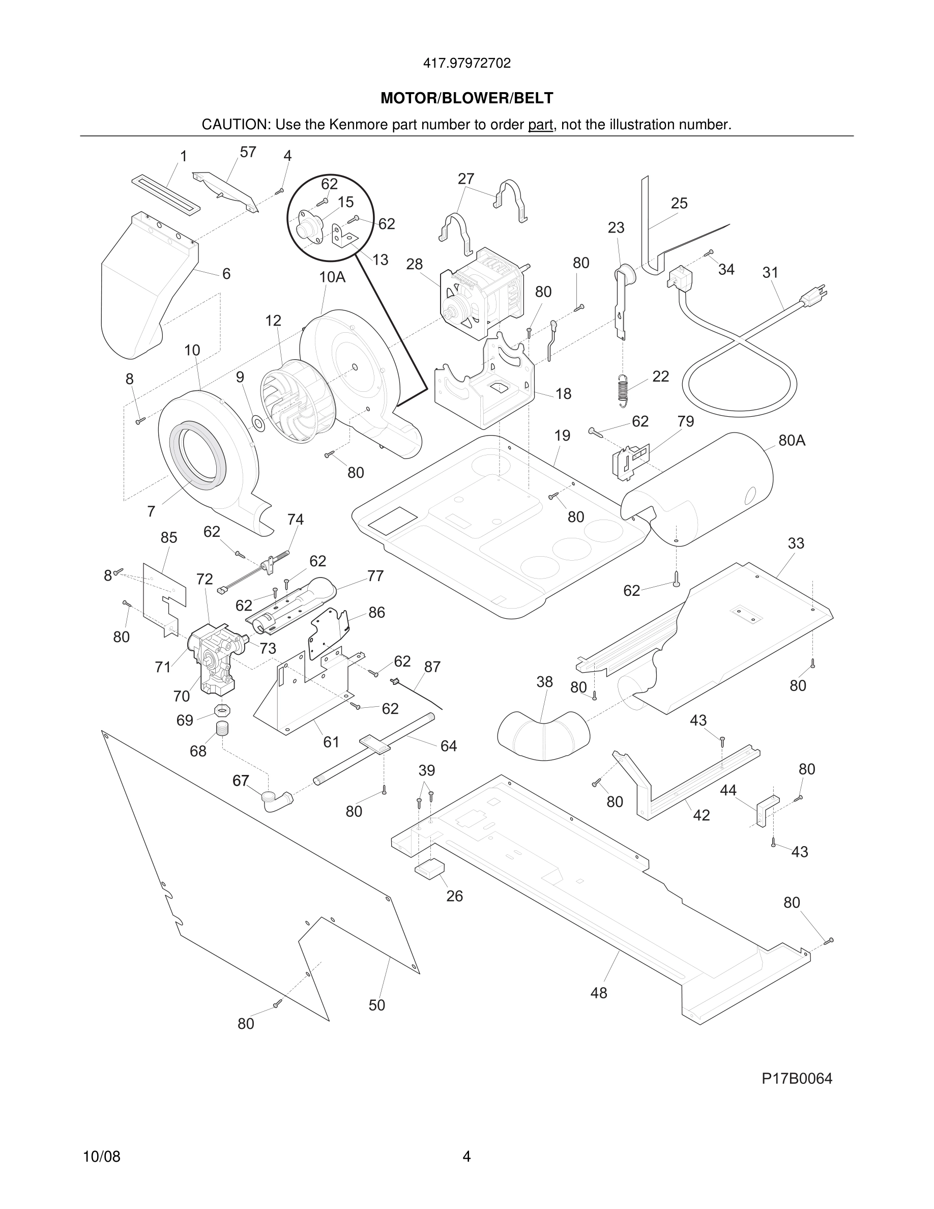 05 - MOTOR/BLOWER/BELT