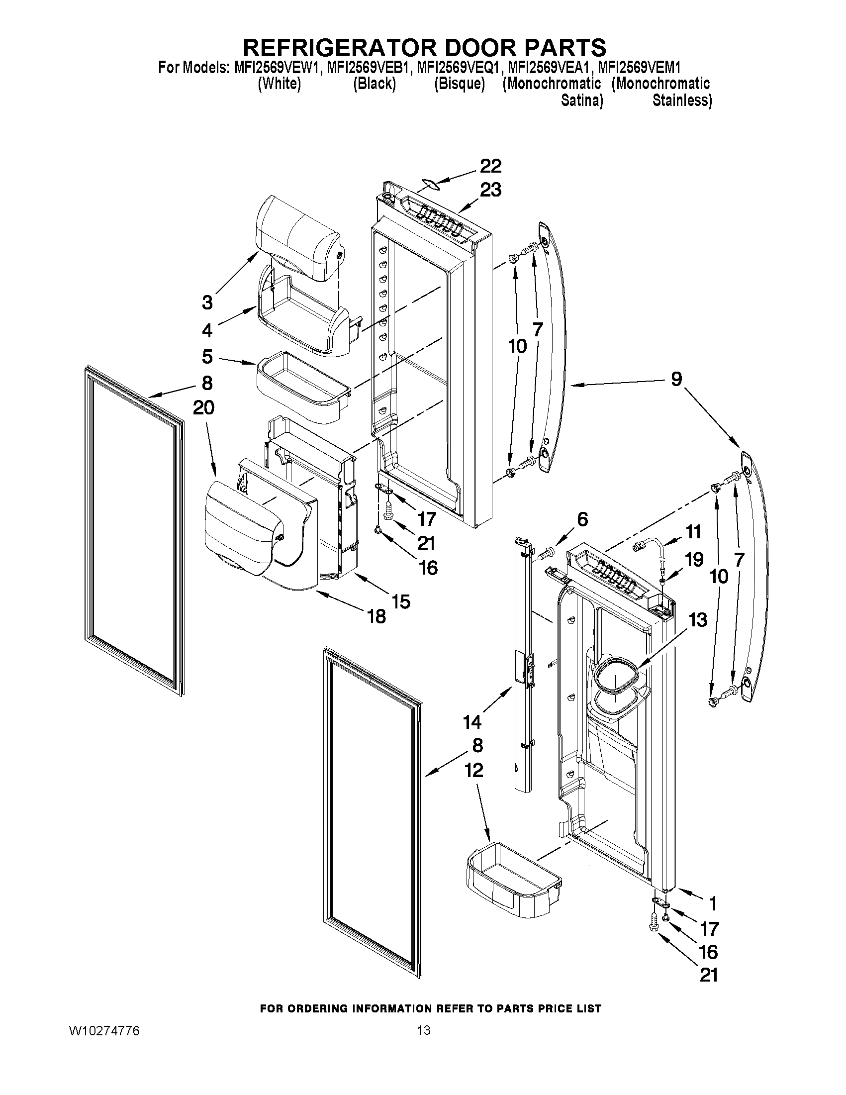 07 - REFRIGERATOR DOOR PARTS