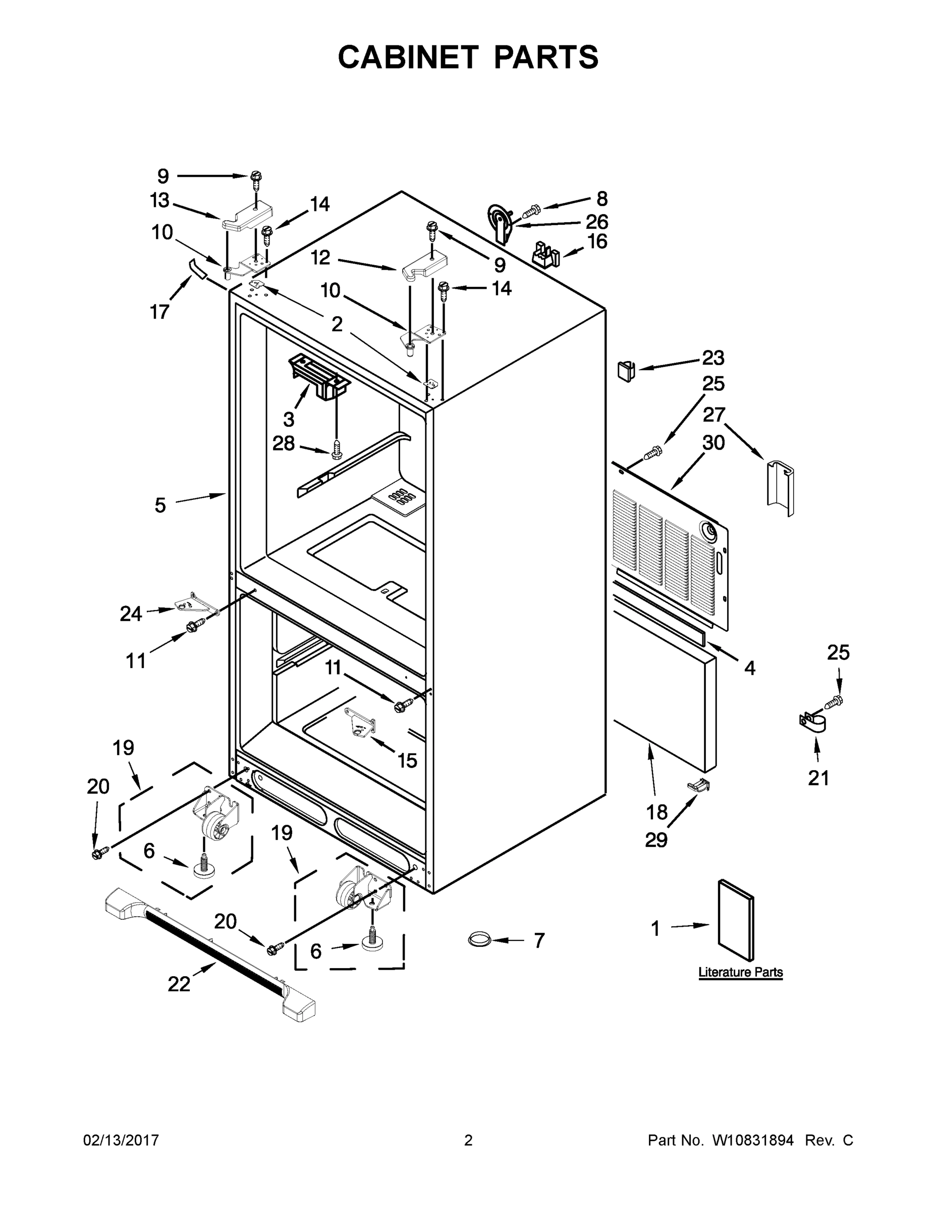 02 - CABINET PARTS