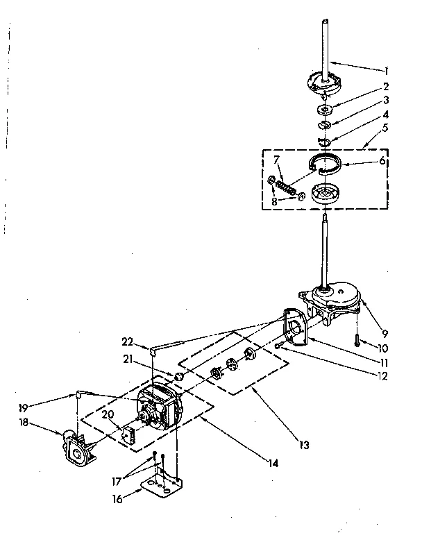 BRAKE, CLUTCH, GEARCASE, MOTOR AND PUMP PARTS