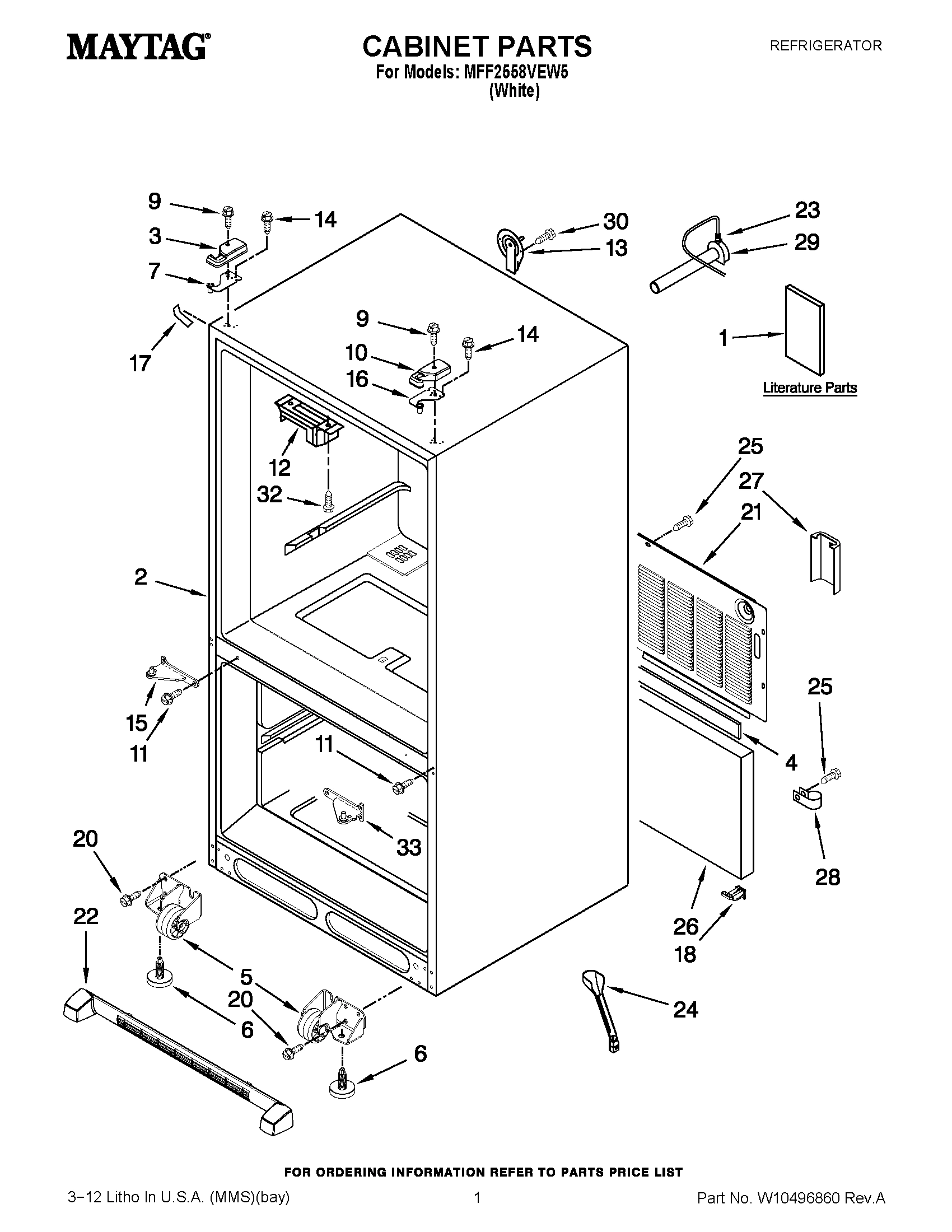 01 - CABINET PARTS