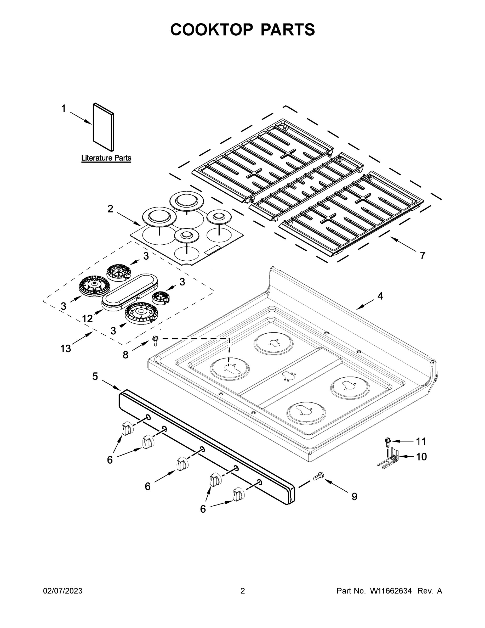 02 - COOKTOP PARTS