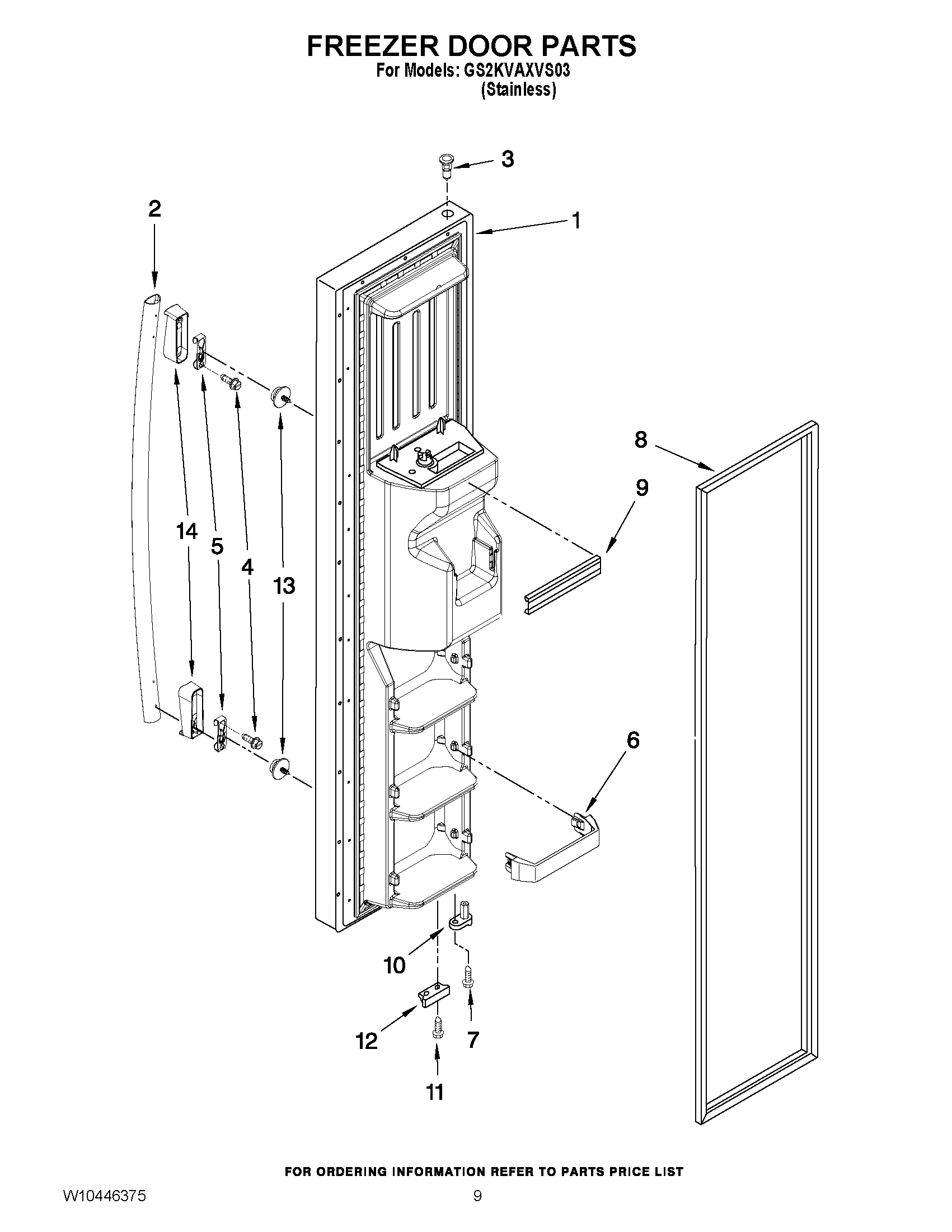 07 - FREEZER DOOR PARTS