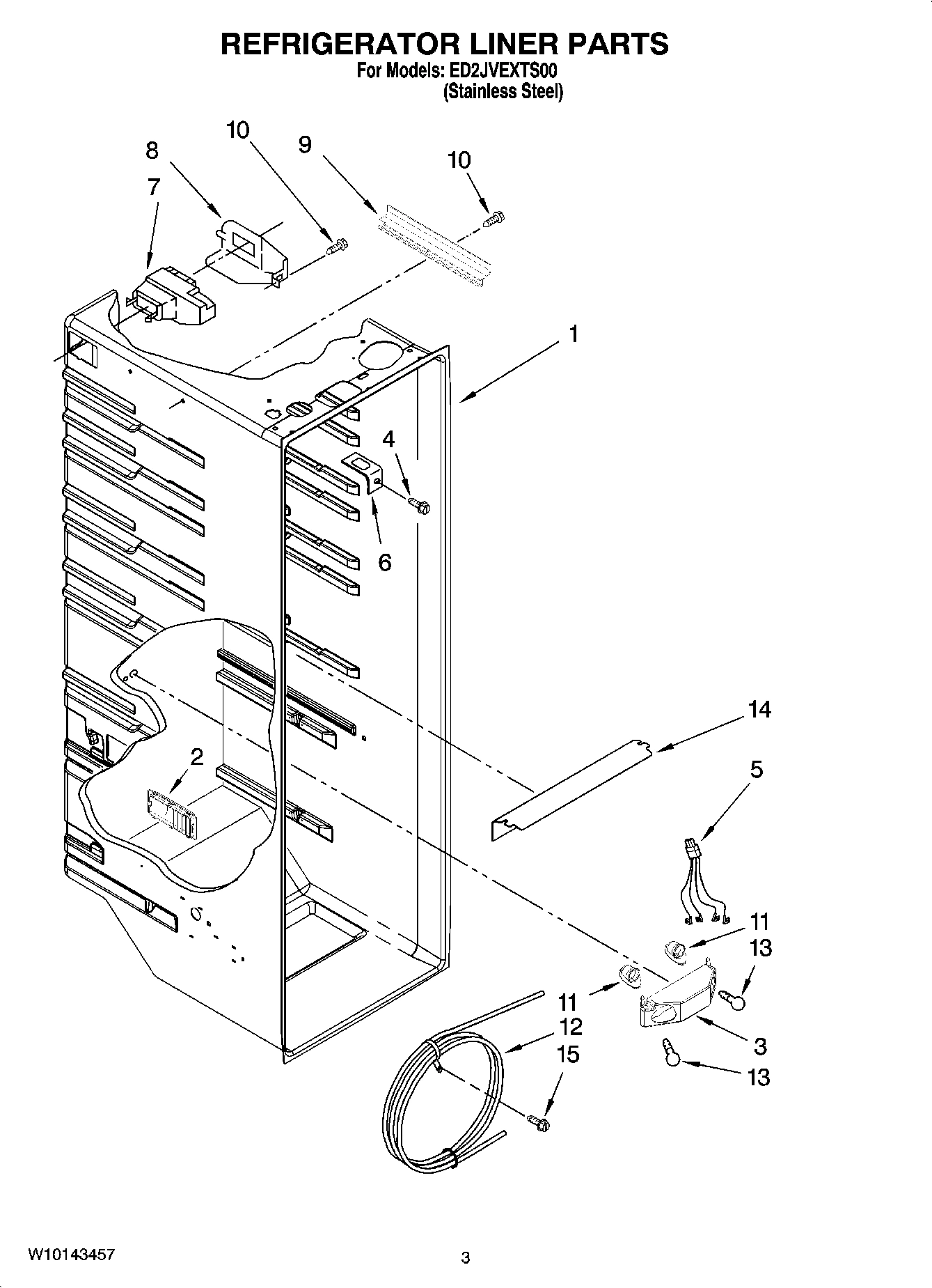 02 - REFRIGERATOR LINER PARTS
