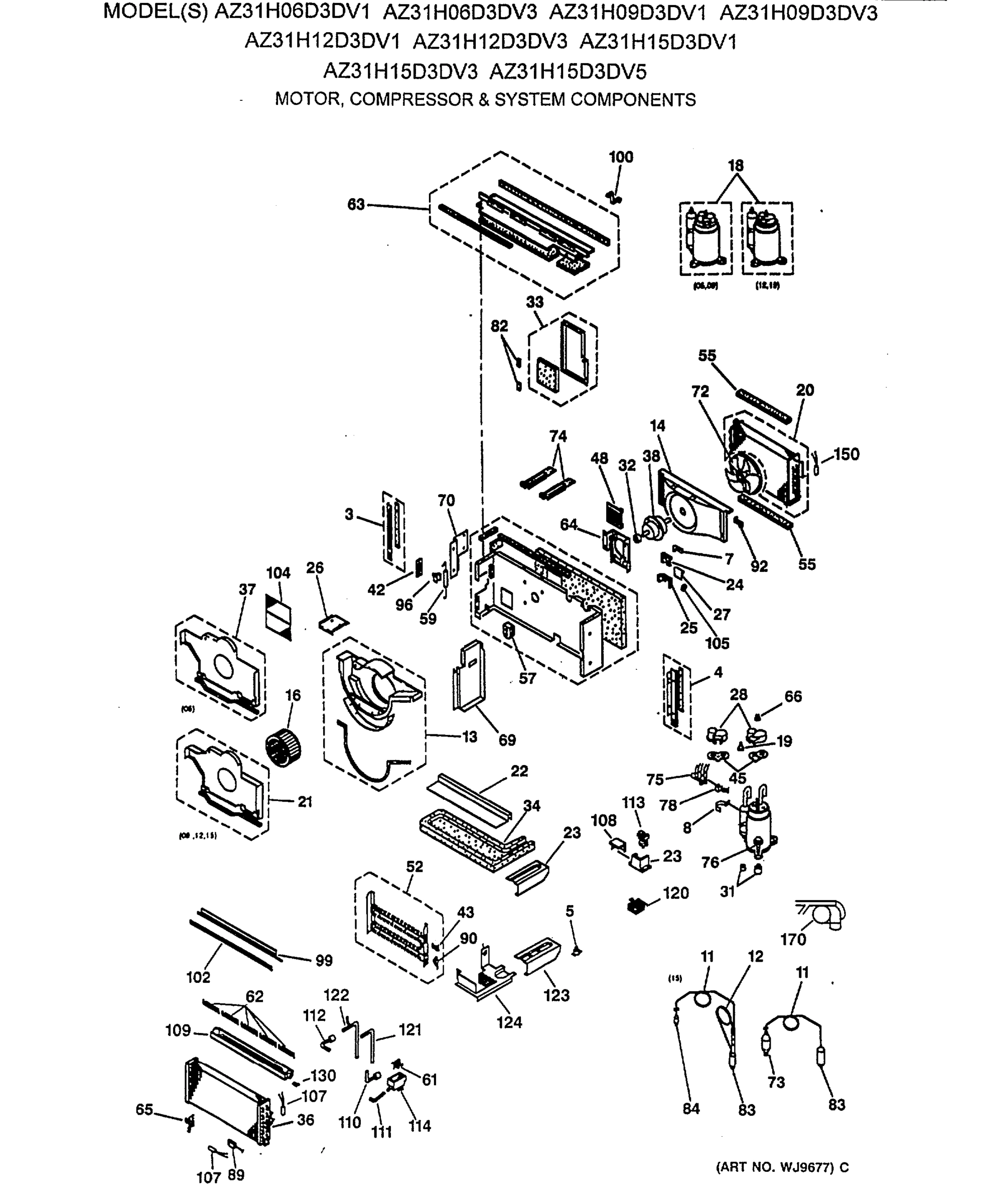 MOTOR, COMPRESSOR & SYSTEM COMPONENTS