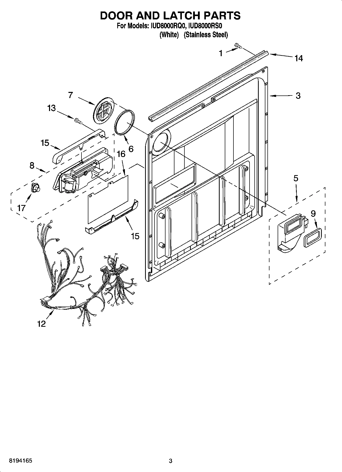 03 - DOOR AND LATCH PARTS