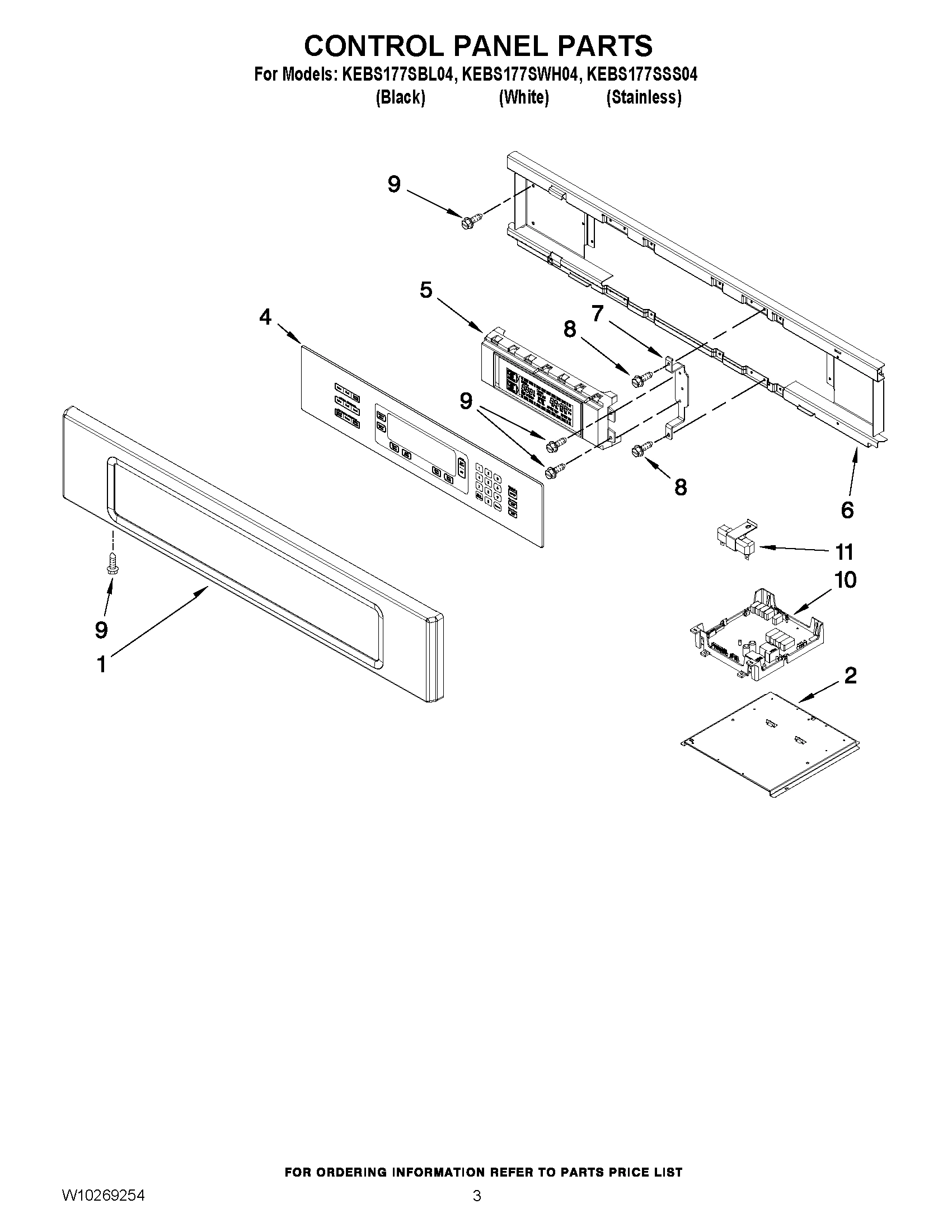 02 - CONTROL PANEL PARTS