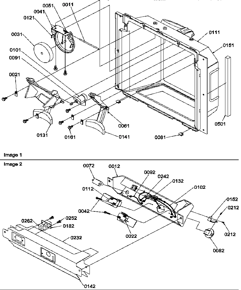 06 - ICE & WATER CAVITY & ELEC BRKT ASSY