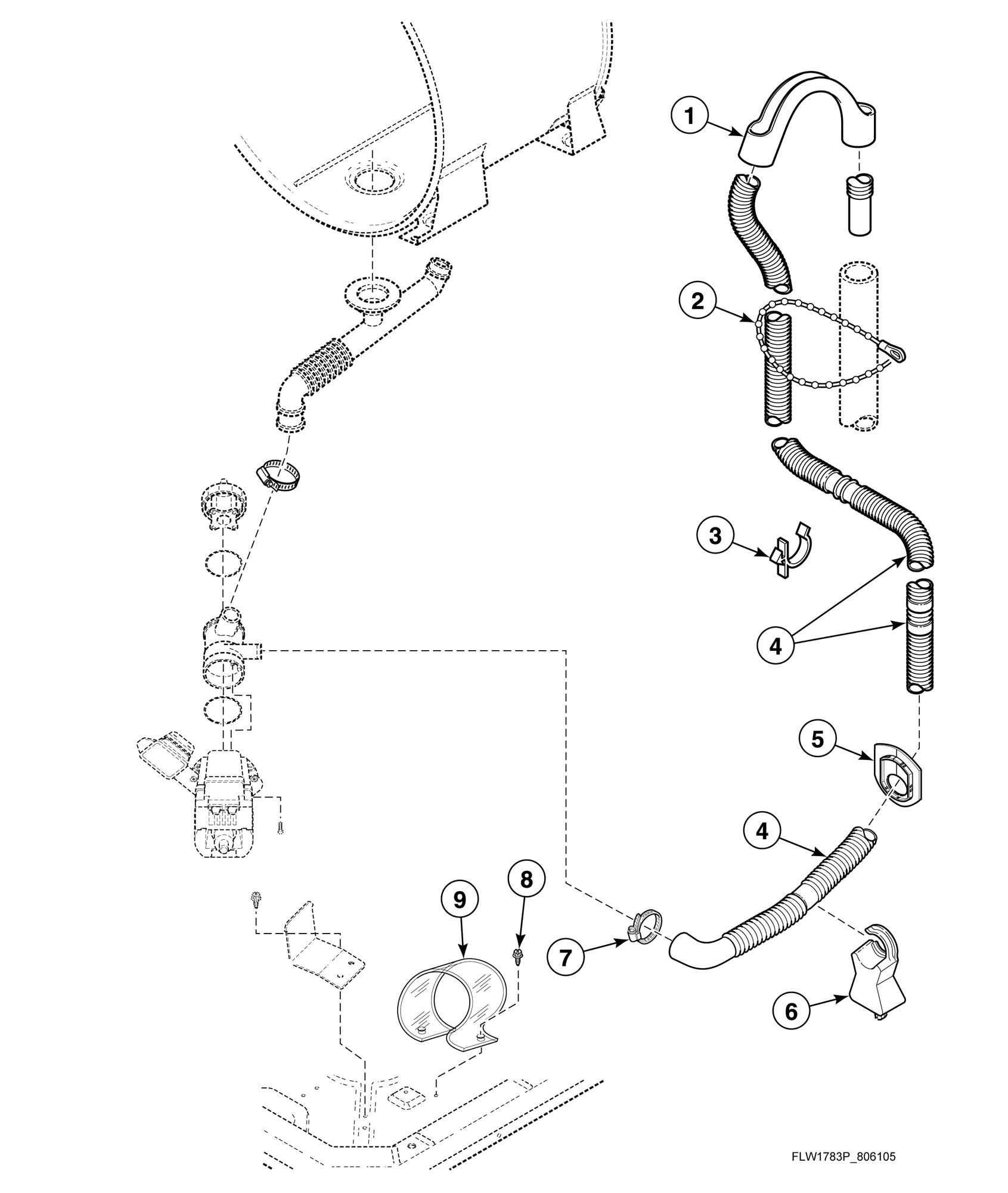 Drain Hose and Pump (Drawing 1 of 2)