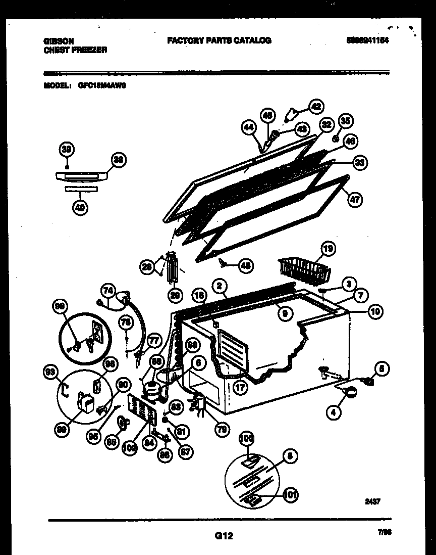 02 - CHEST FREEZER PARTS