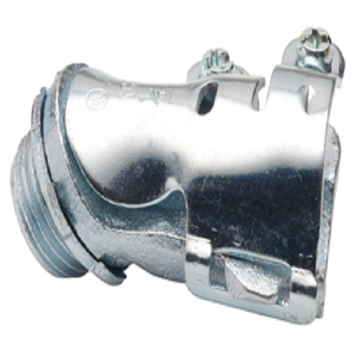 BRI 803 1/2" FLEX CONNECTOR 45 DEGREE MALLEABLE IRON