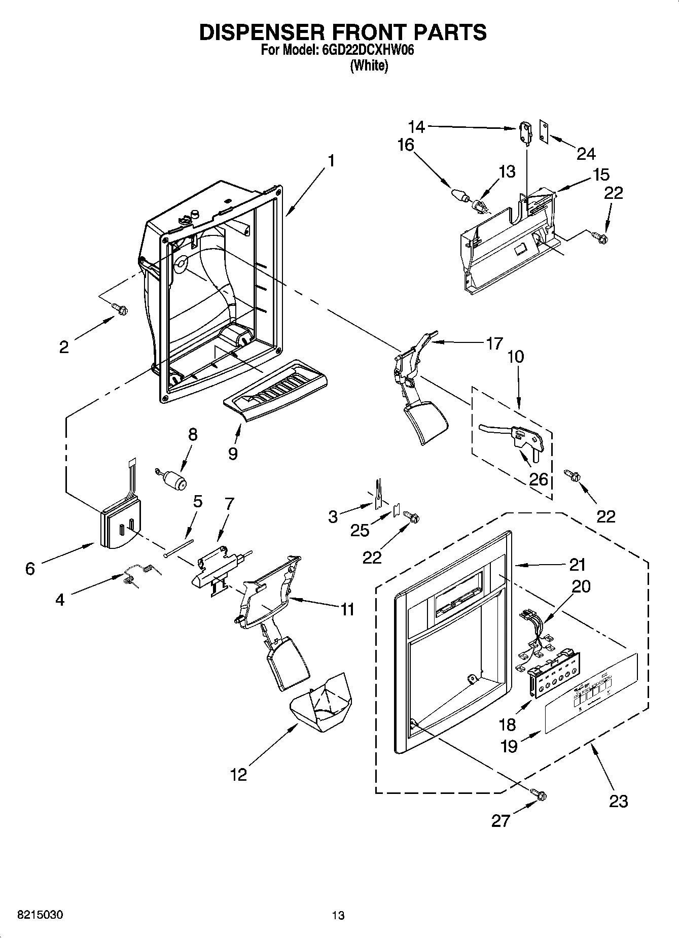 09 - DISPENSER FRONT PARTS