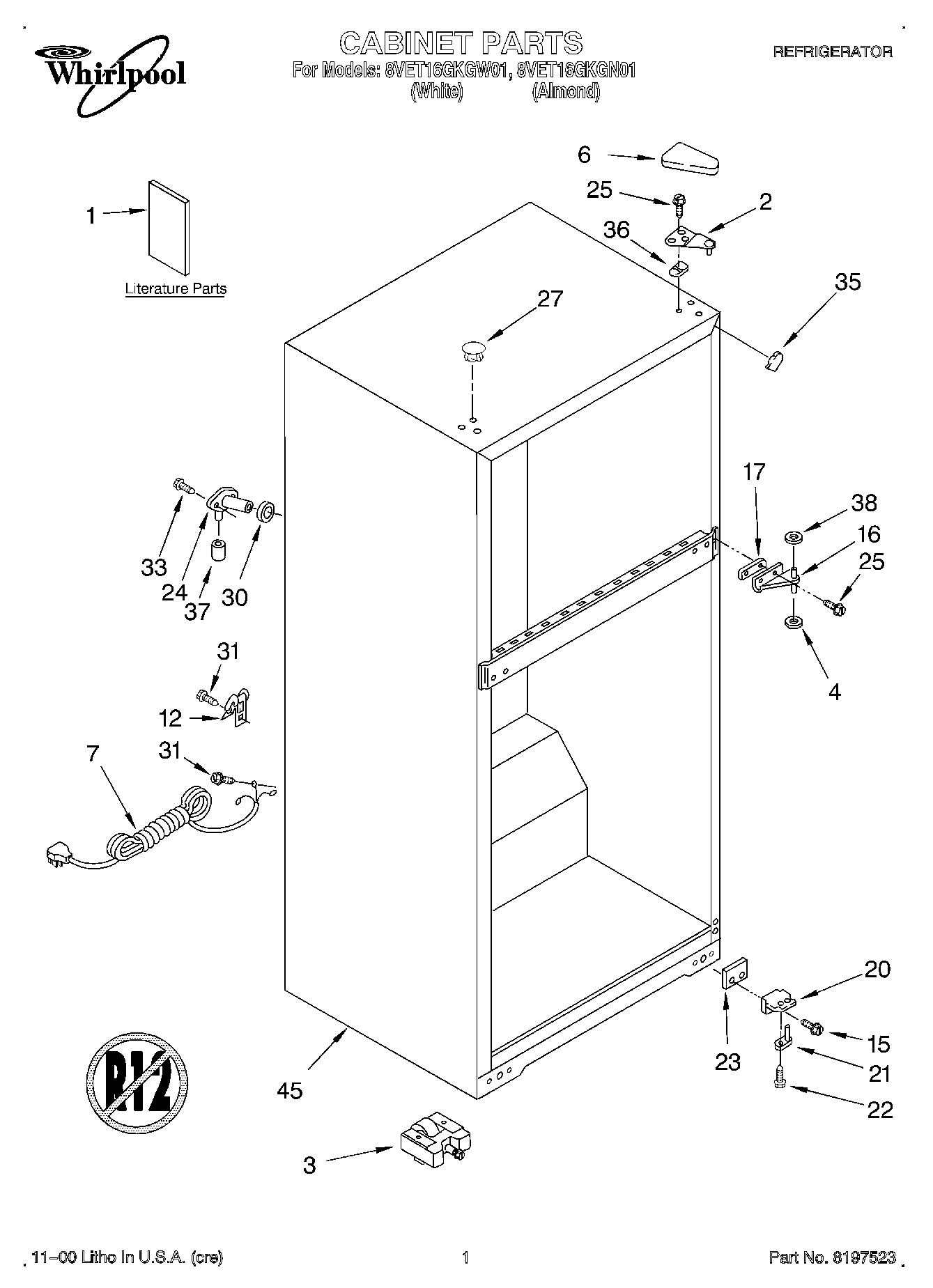 01 - CABINET, LITERATURE