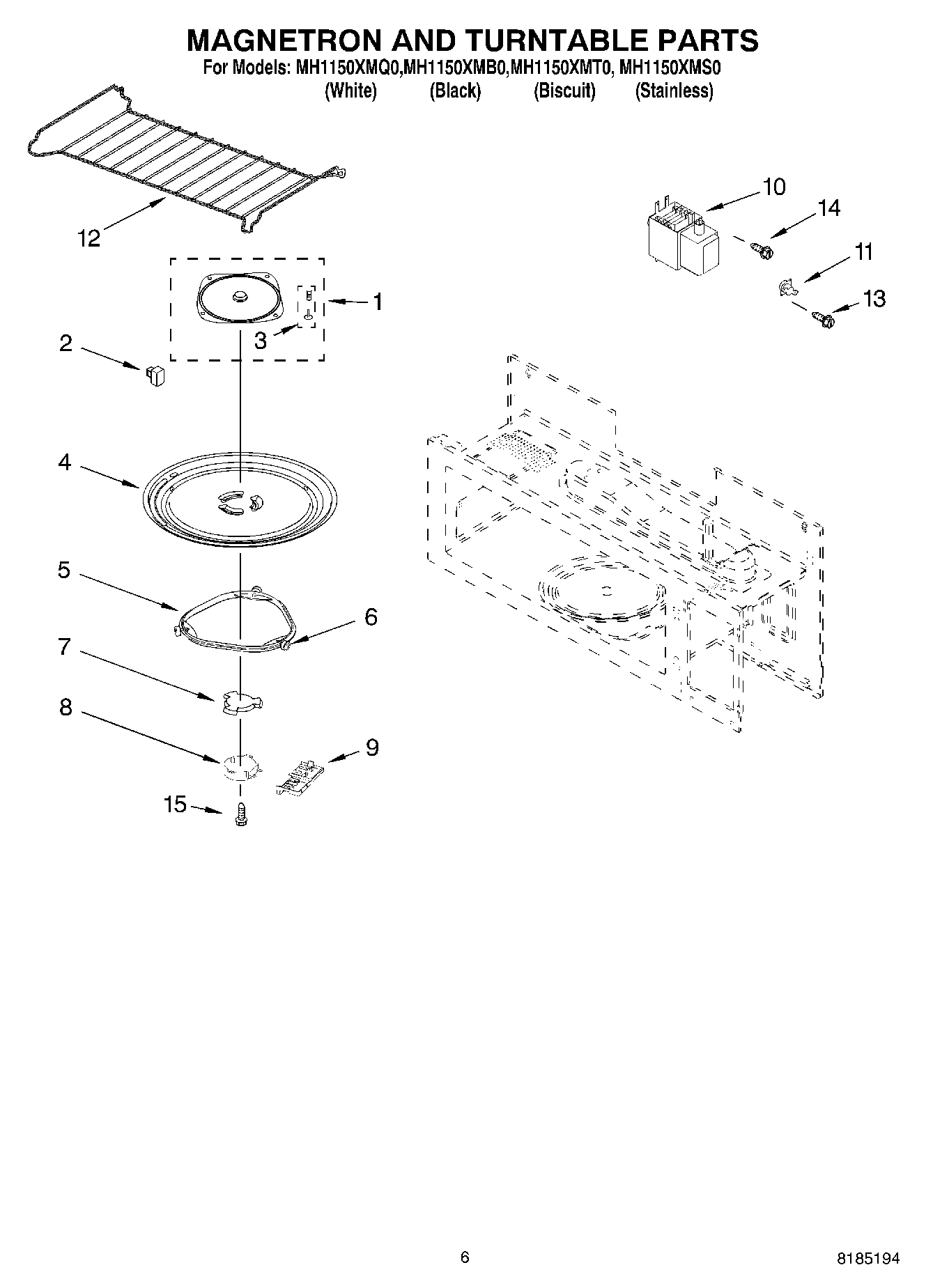 05 - MAGNETRON AND TURNTABLE PARTS