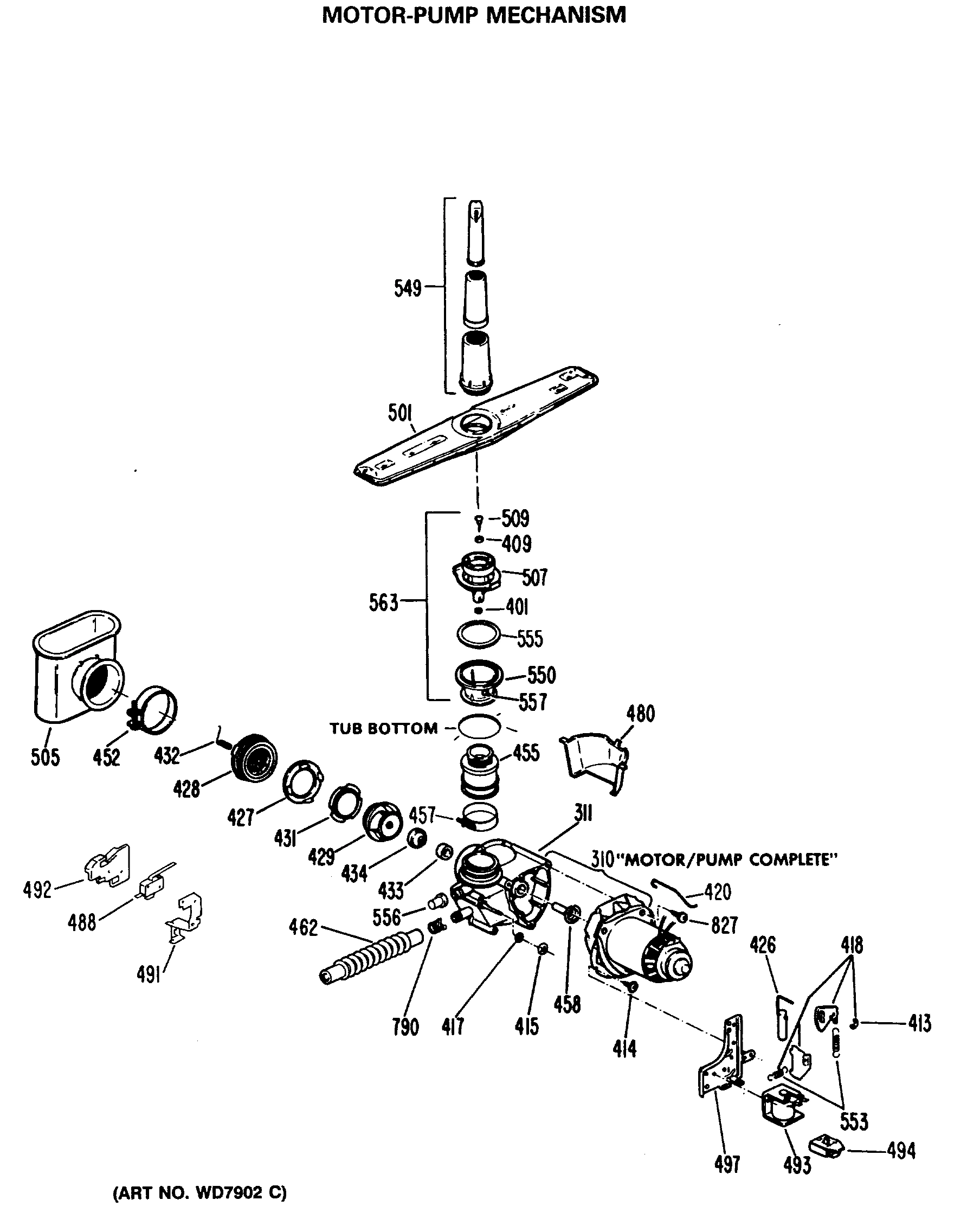 MOTOR-PUMP MECHANISM