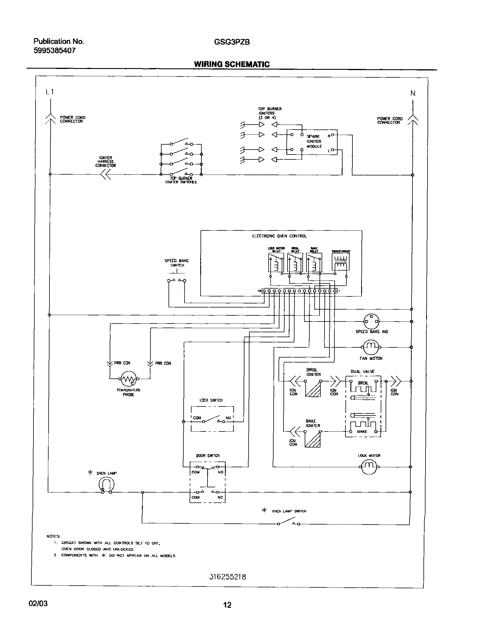 12 - WIRING SCHEMATIC