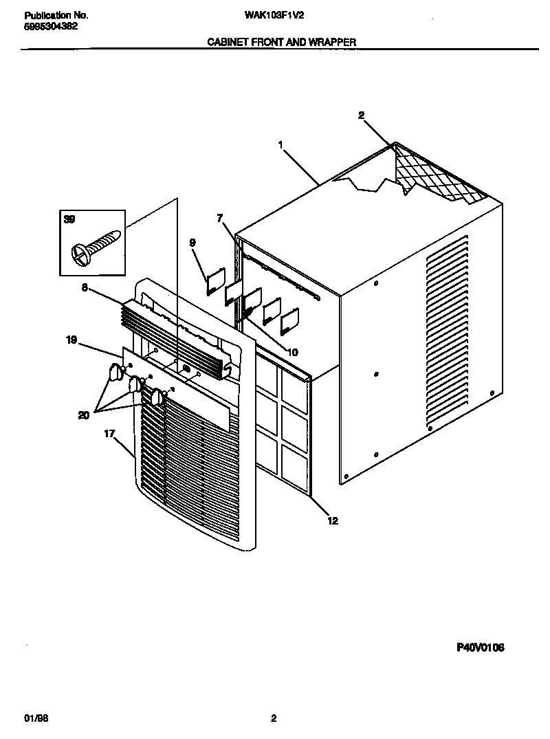 02 - CABINET FRONT AND WRAPPER