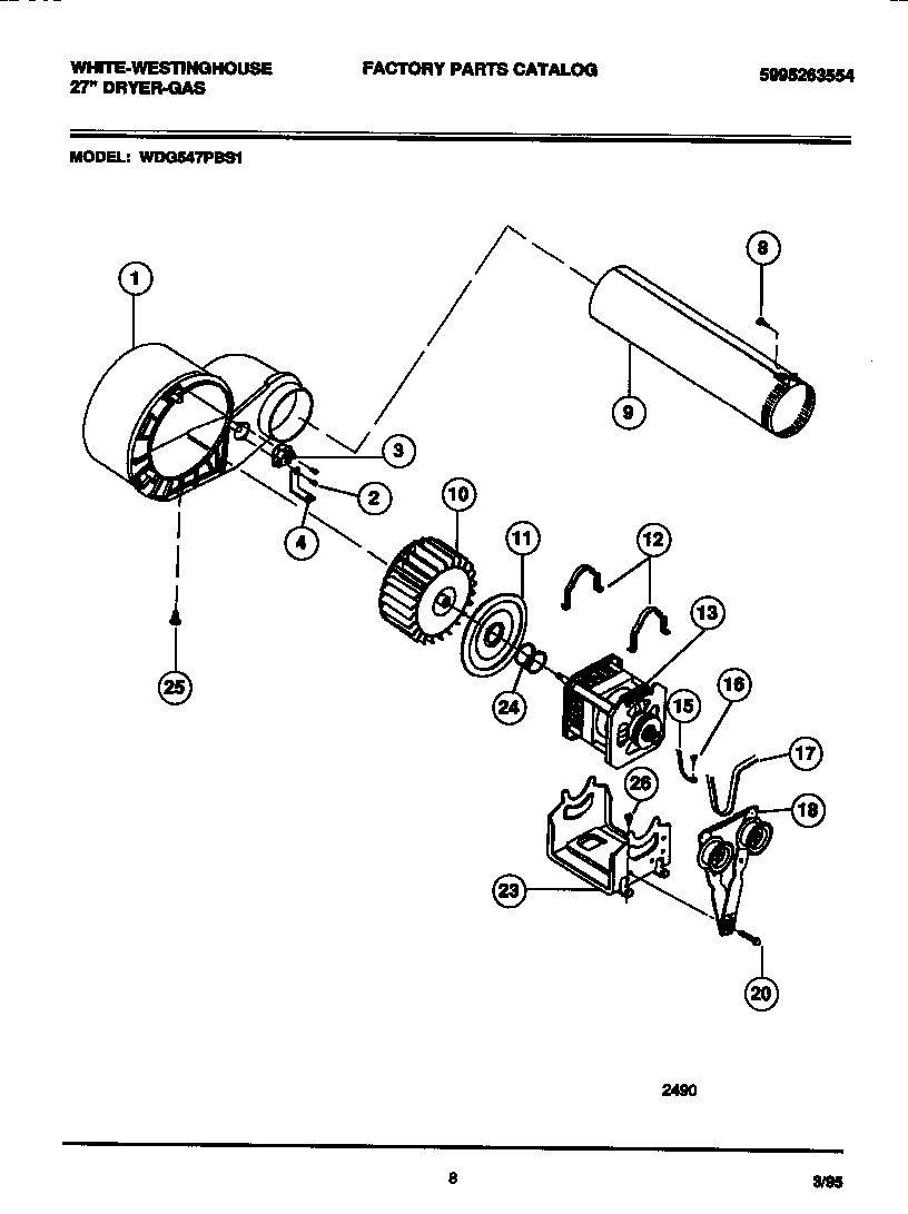 05 - MOTOR, FAN HOUSING, EXHAUST DUCT
