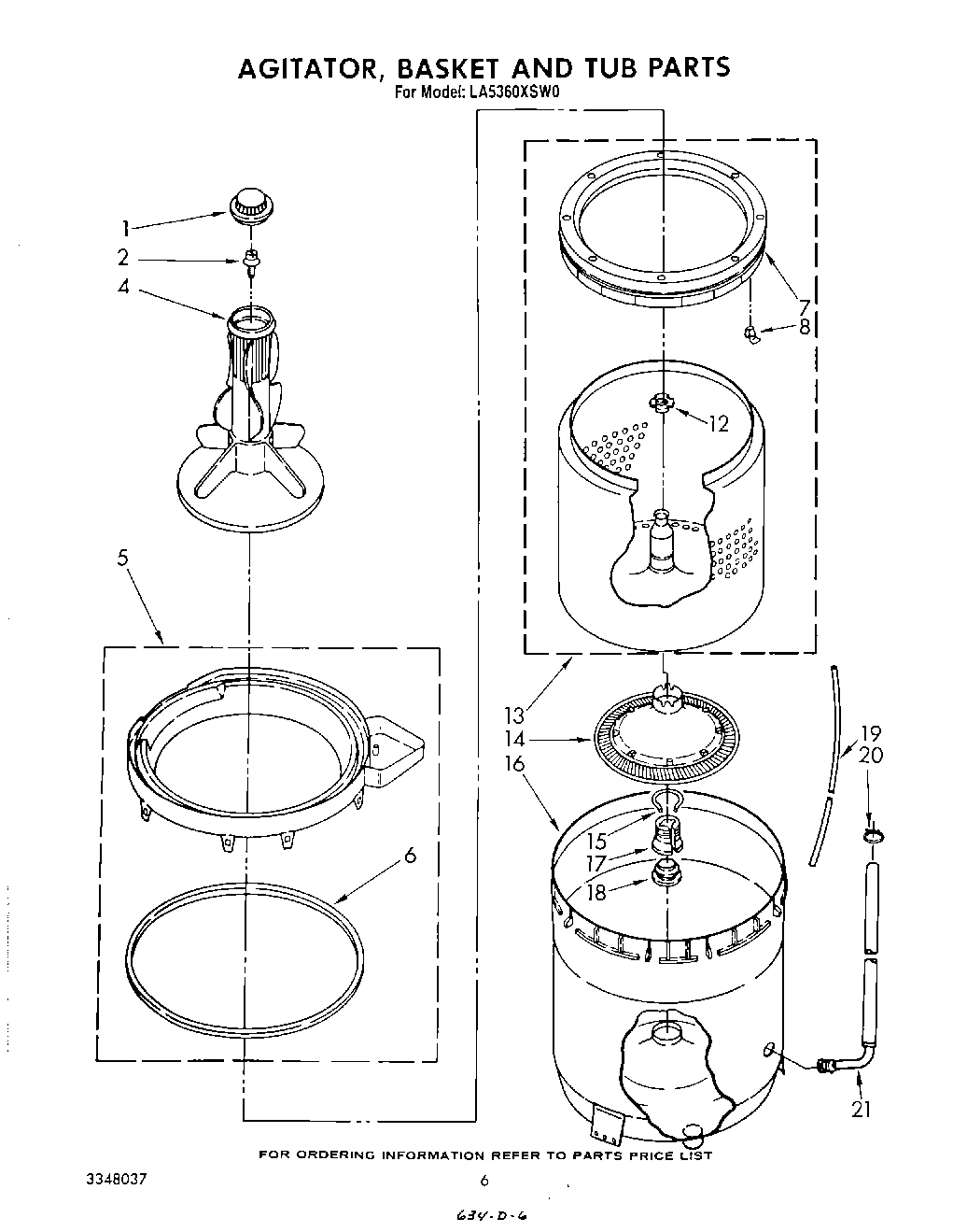 04 - AGITATOR, BASKET AND TUB