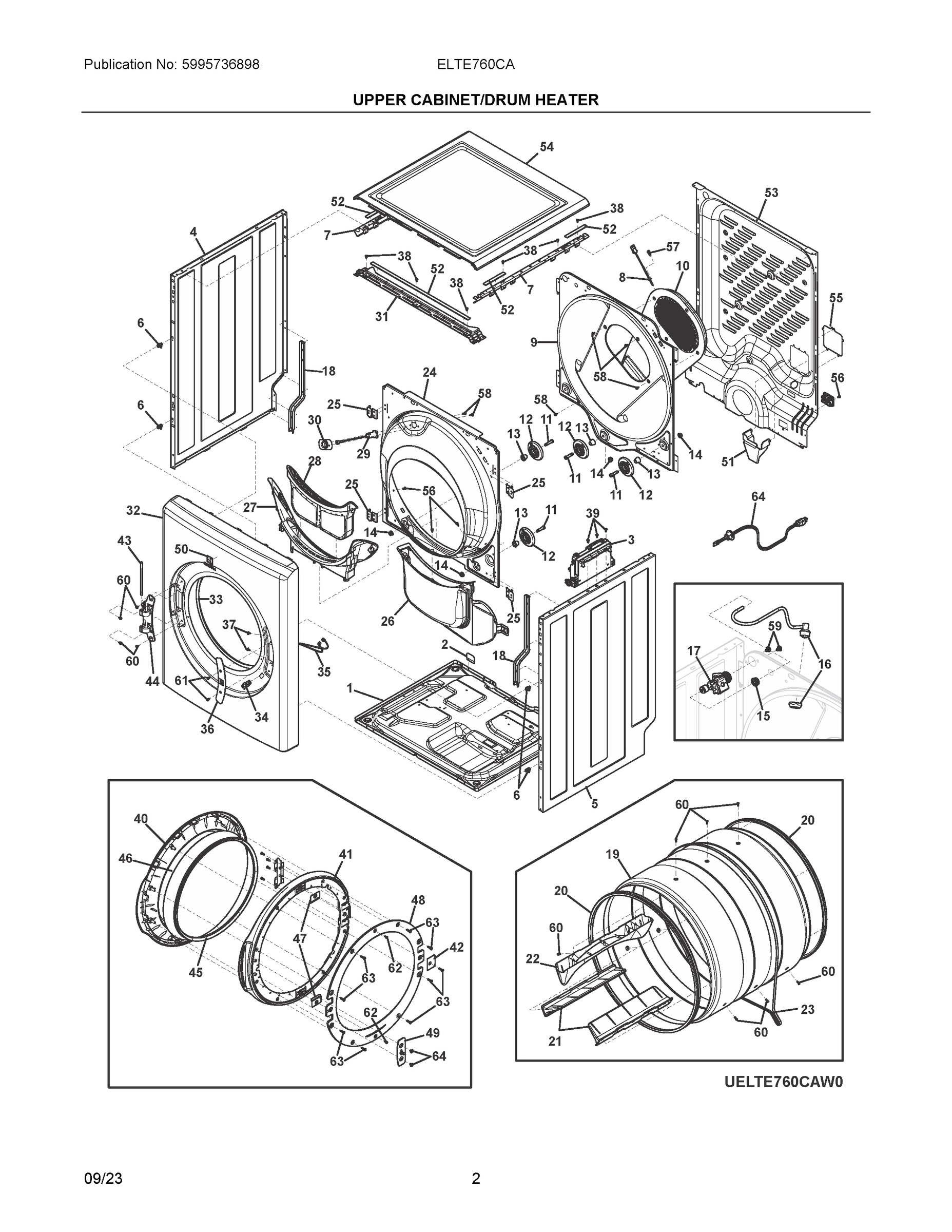 02 - UPPER CABINET/DRUM HEATER