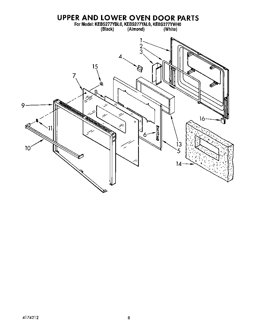 06 - UPPER AND LOWER OVEN DOOR