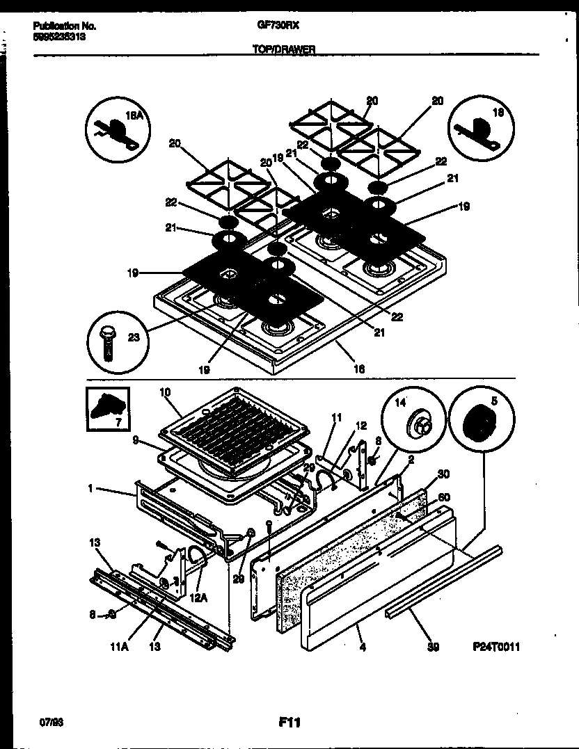 05 - COOKTOP AND BROILER DRAWER PARTS
