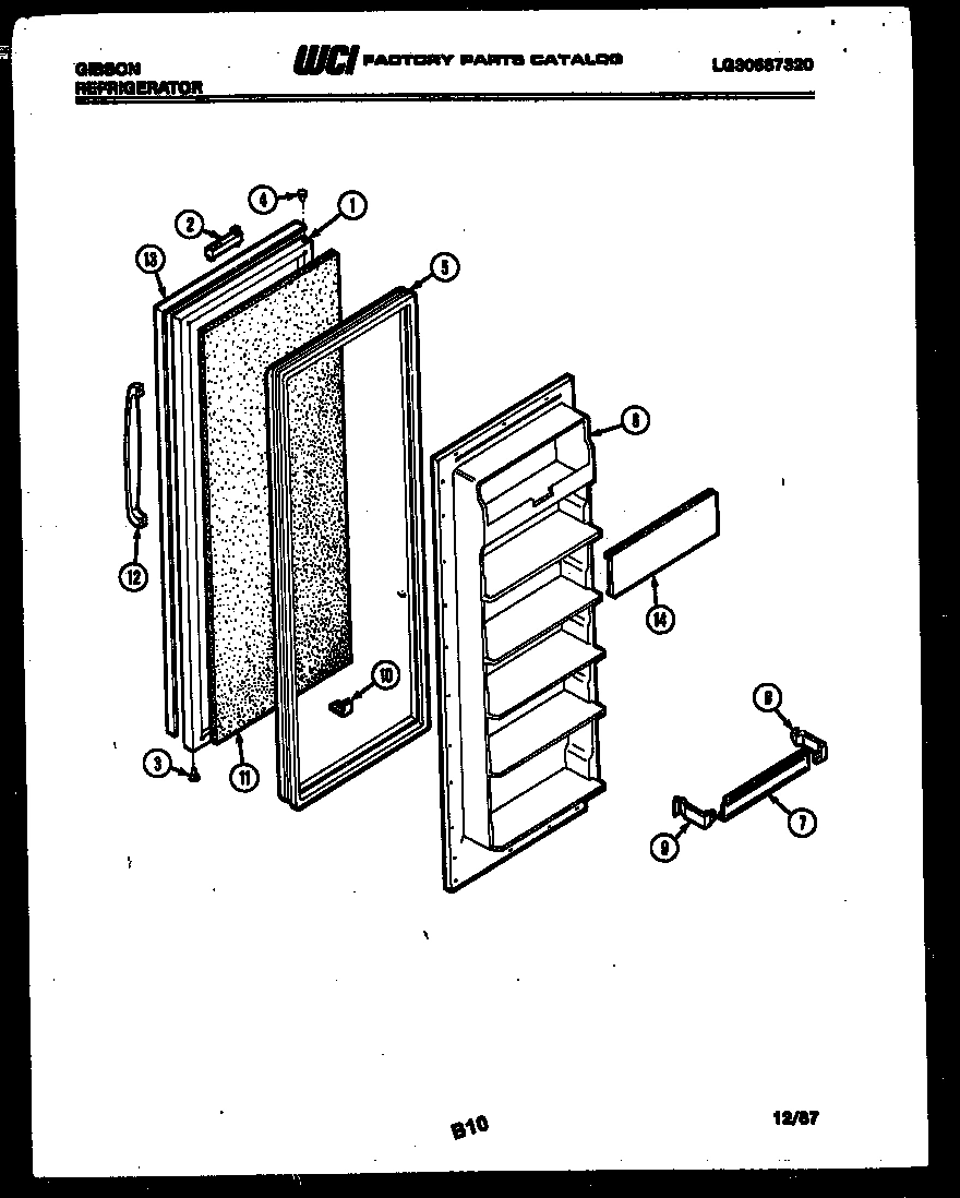 02 - FREEZER DOOR PARTS