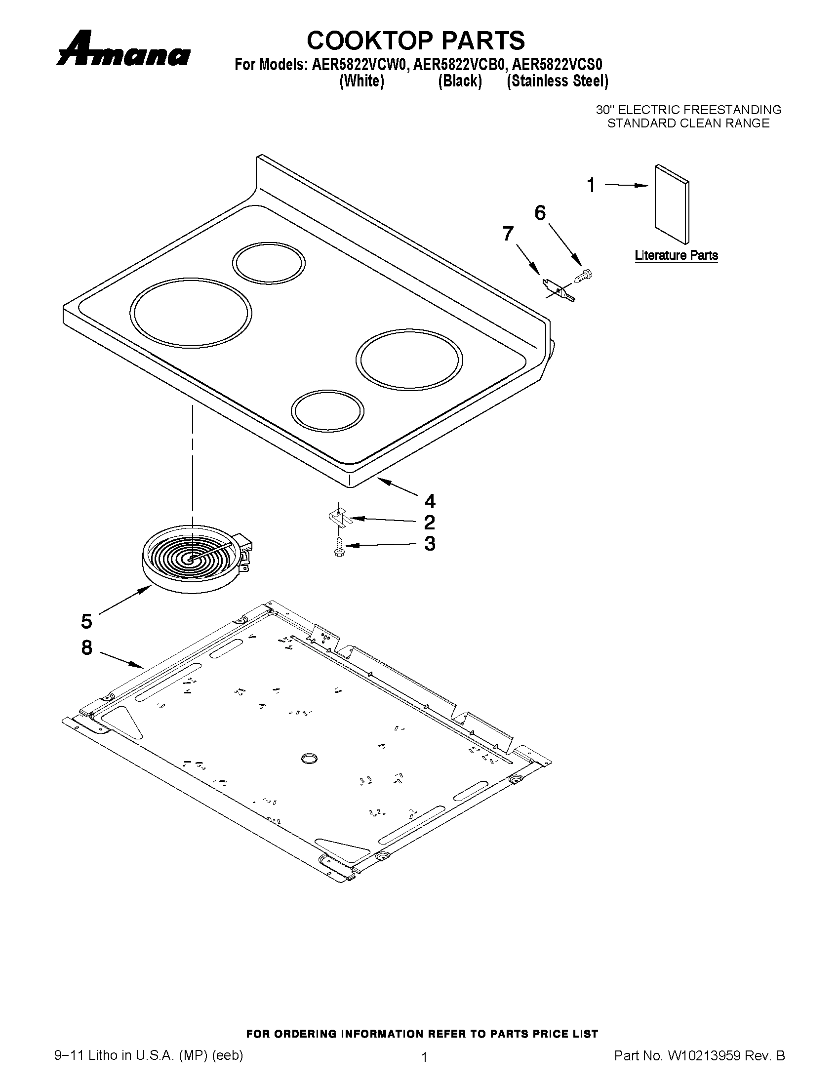01 - COOKTOP PARTS