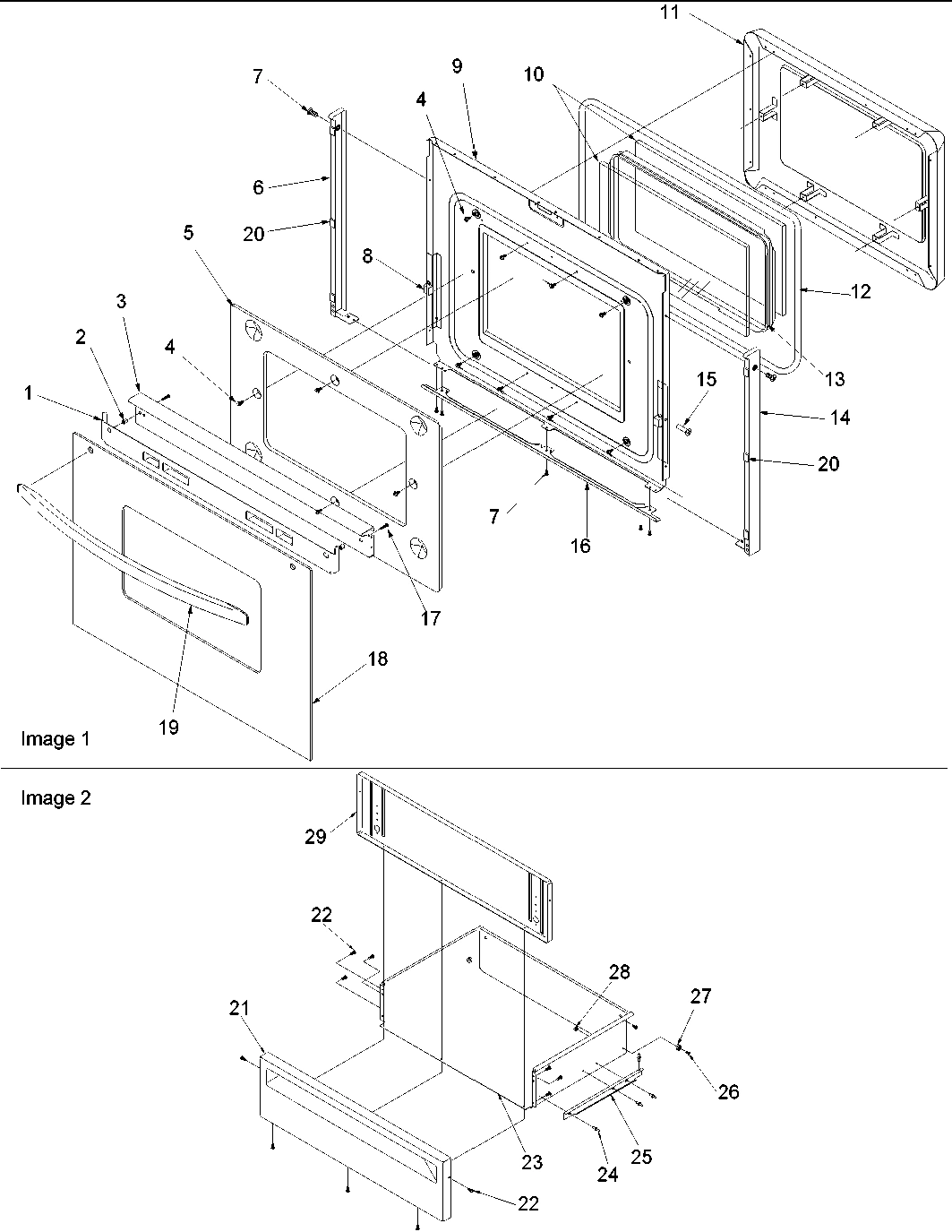 04 - Oven Door and Storage Drawer