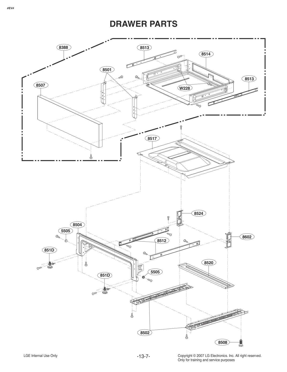 DRAWER PARTS