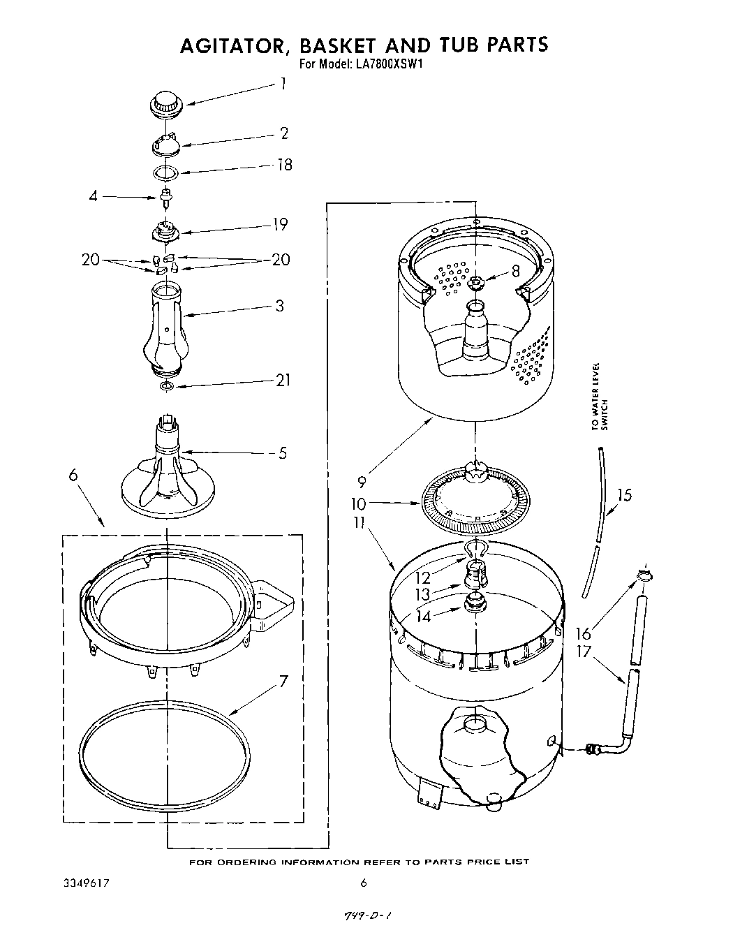 04 - AGITATOR, BASKET AND TUB