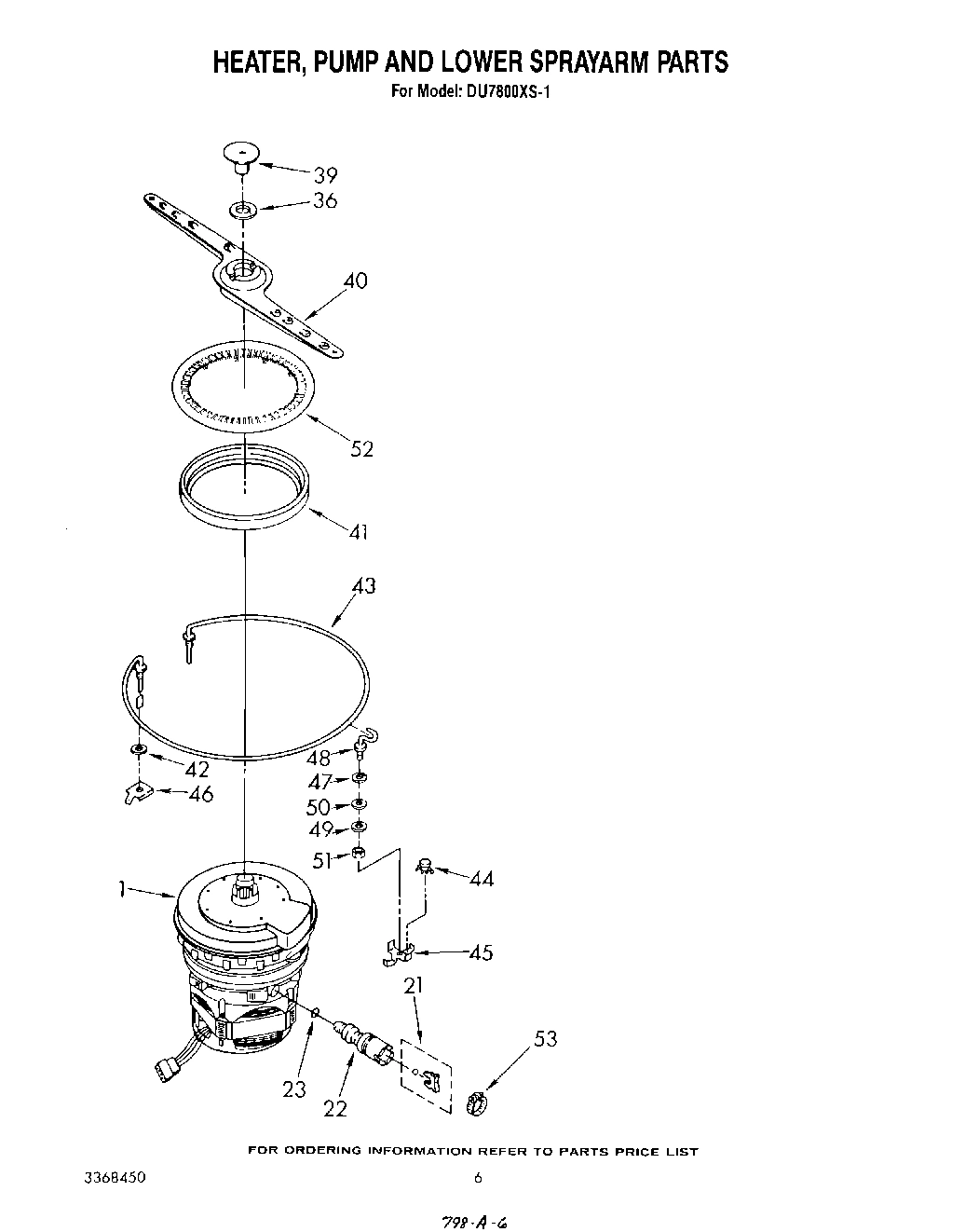 04 - HEATER, PUMP, AND LOWER SPAY ARM