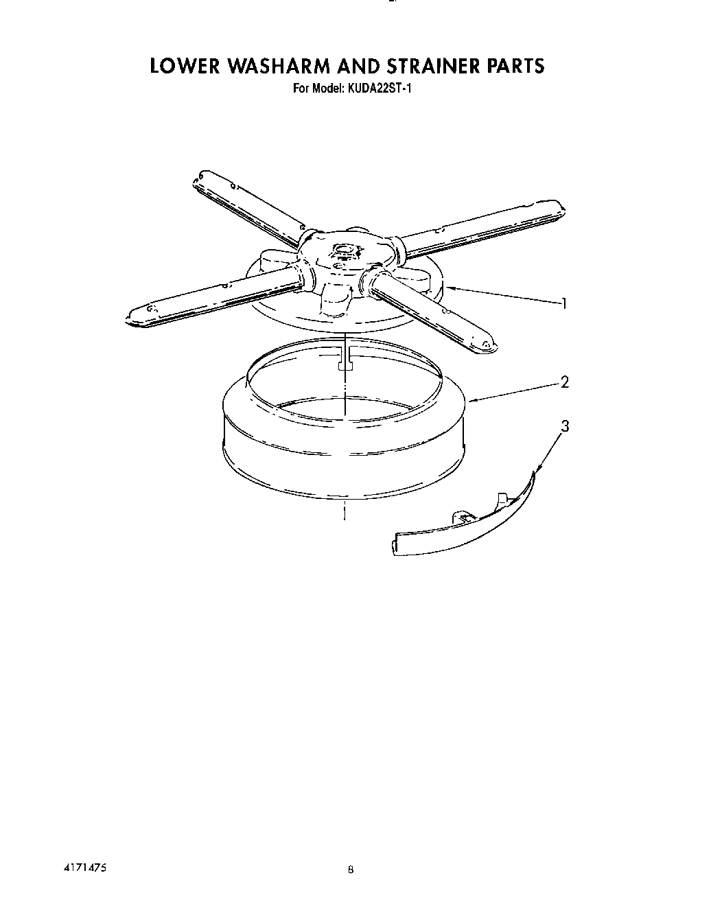 06 - LOWER WASHARM AND STRAINER