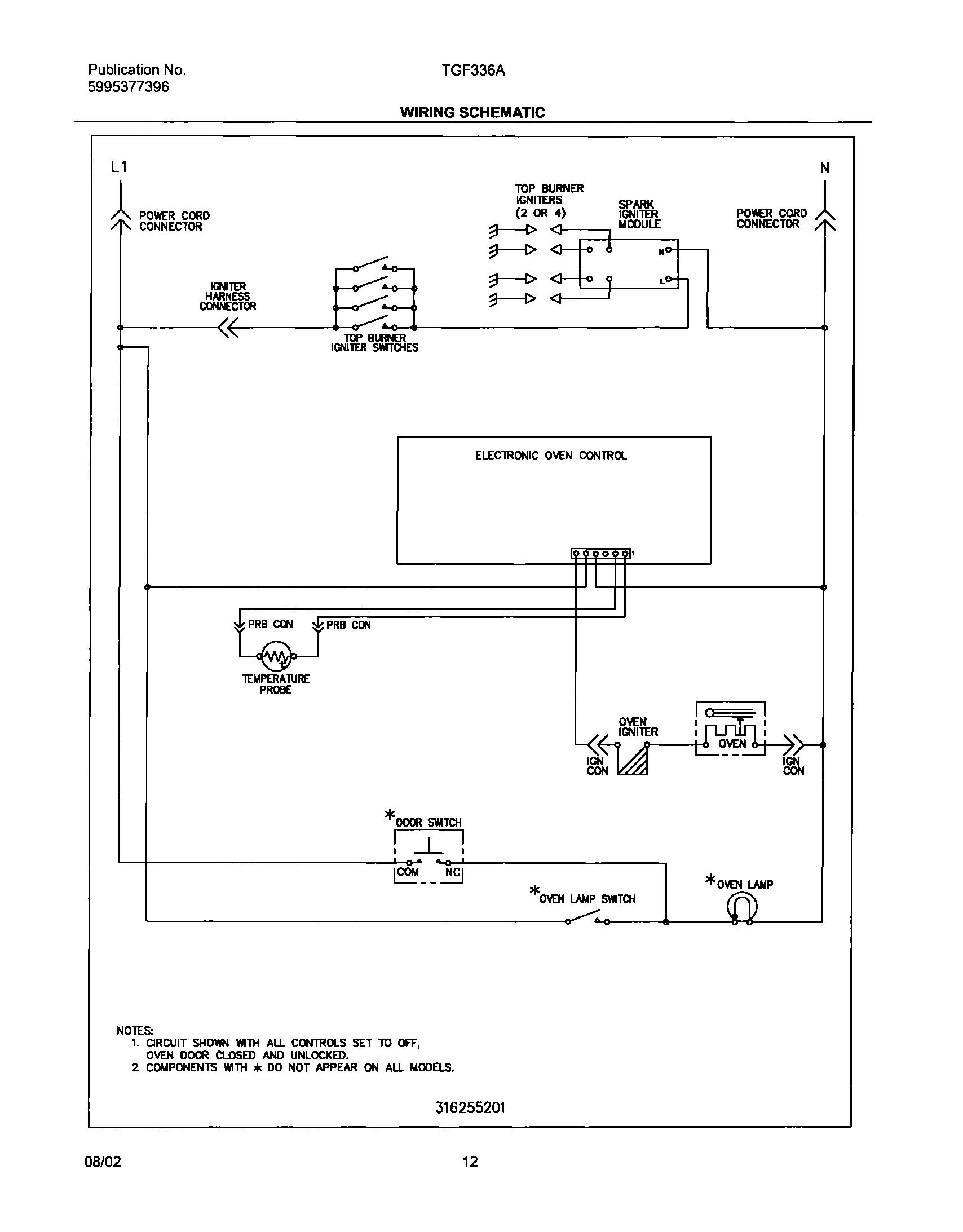 12 - WIRING SCHEMATIC