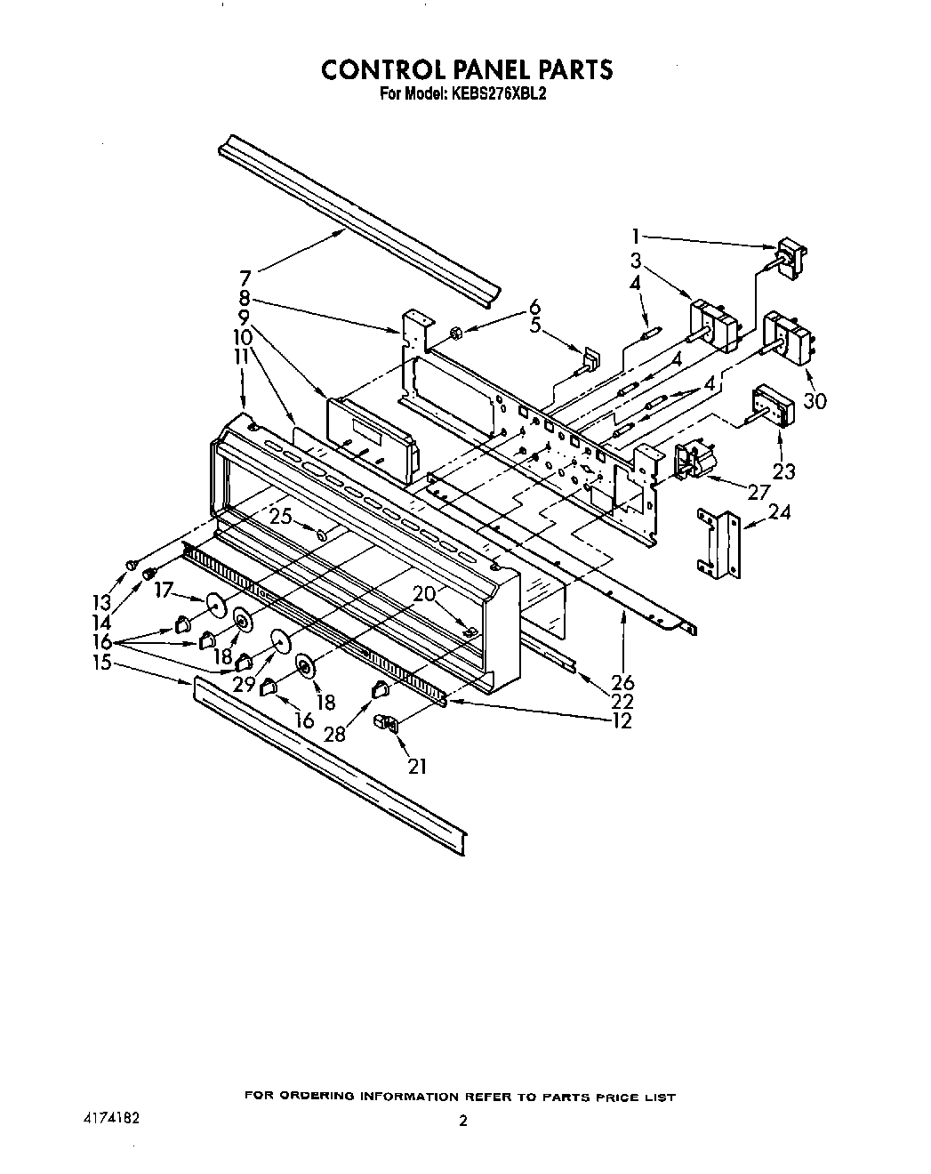 02 - CONTROL PANEL, LIT/OPTIONAL
